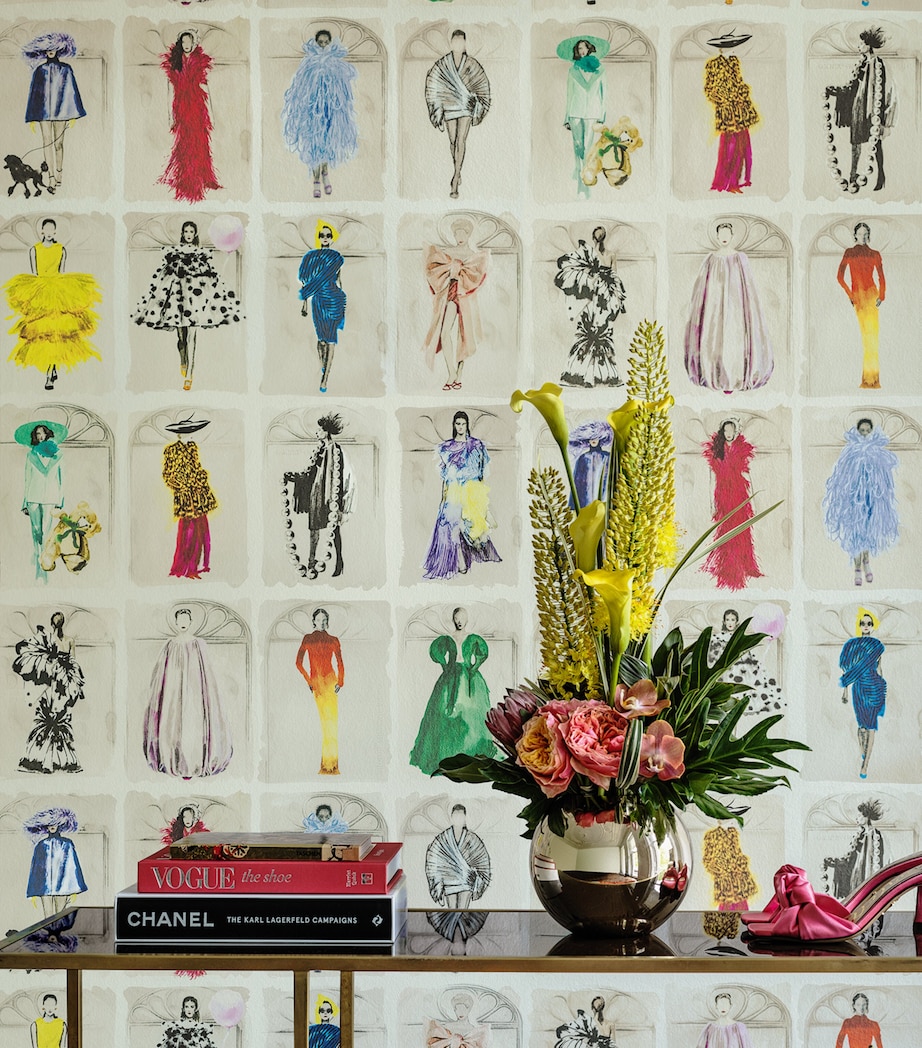 Cole & Son x Harrods Interior Design 175 Anniversary Edition Couture Carousel Window Wallpaper - Bright Multi Pearl Bright Multi Pearl Image 3