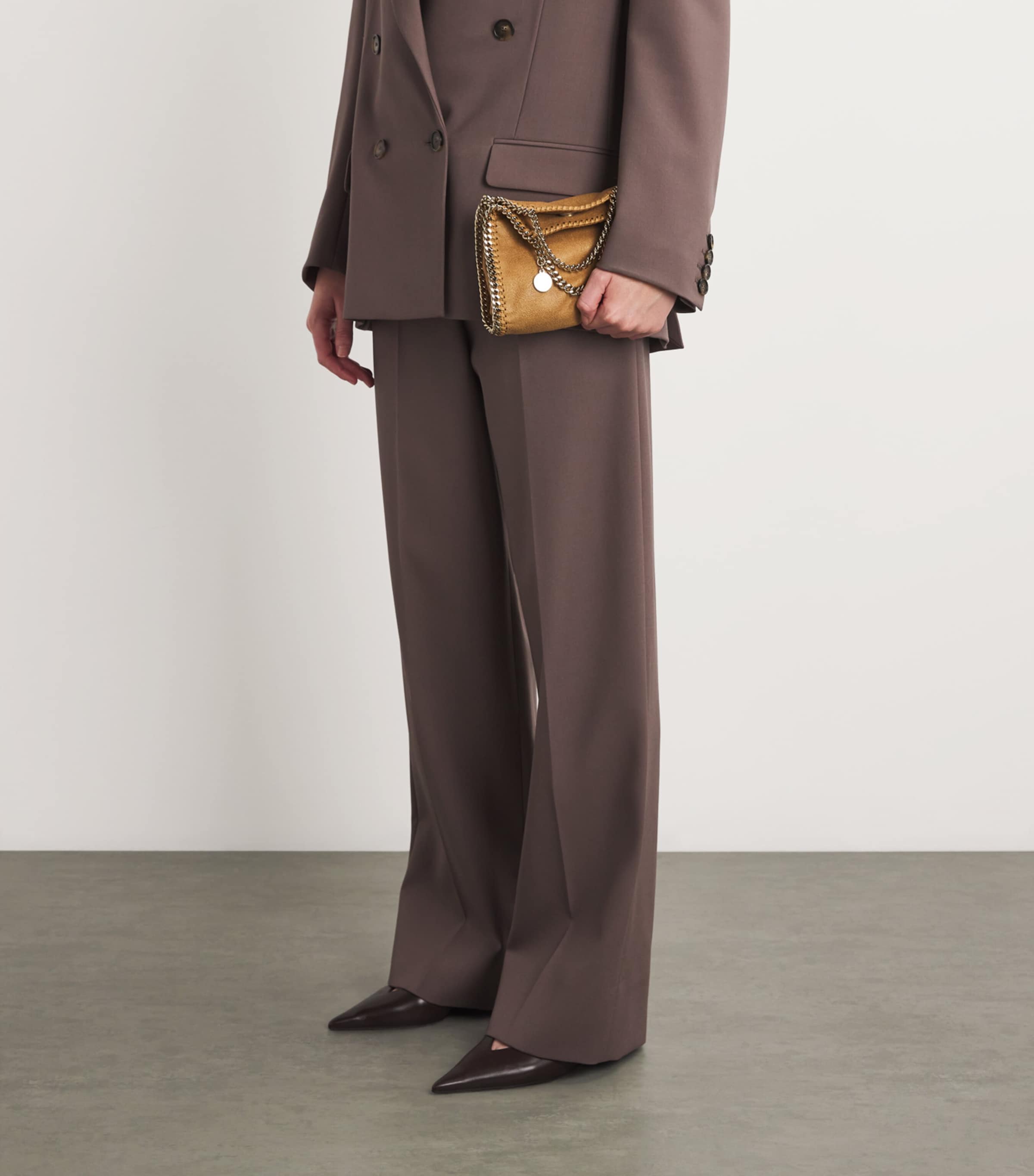 Stella McCartney Mini Falabella Shaggy Deer Tote Bag