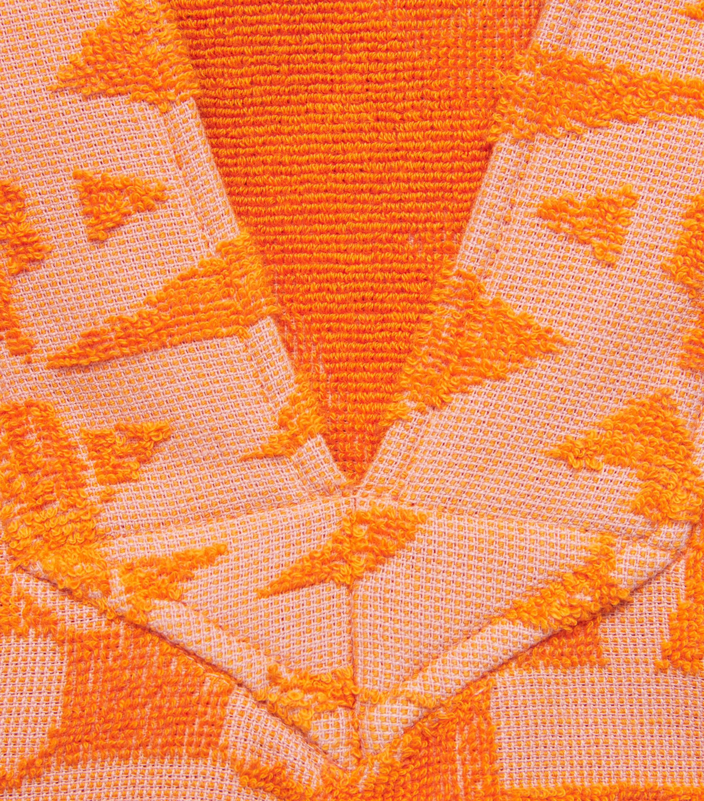 Zimmermann Womens Terry Solstice Crop Top Orange Pink Image 6