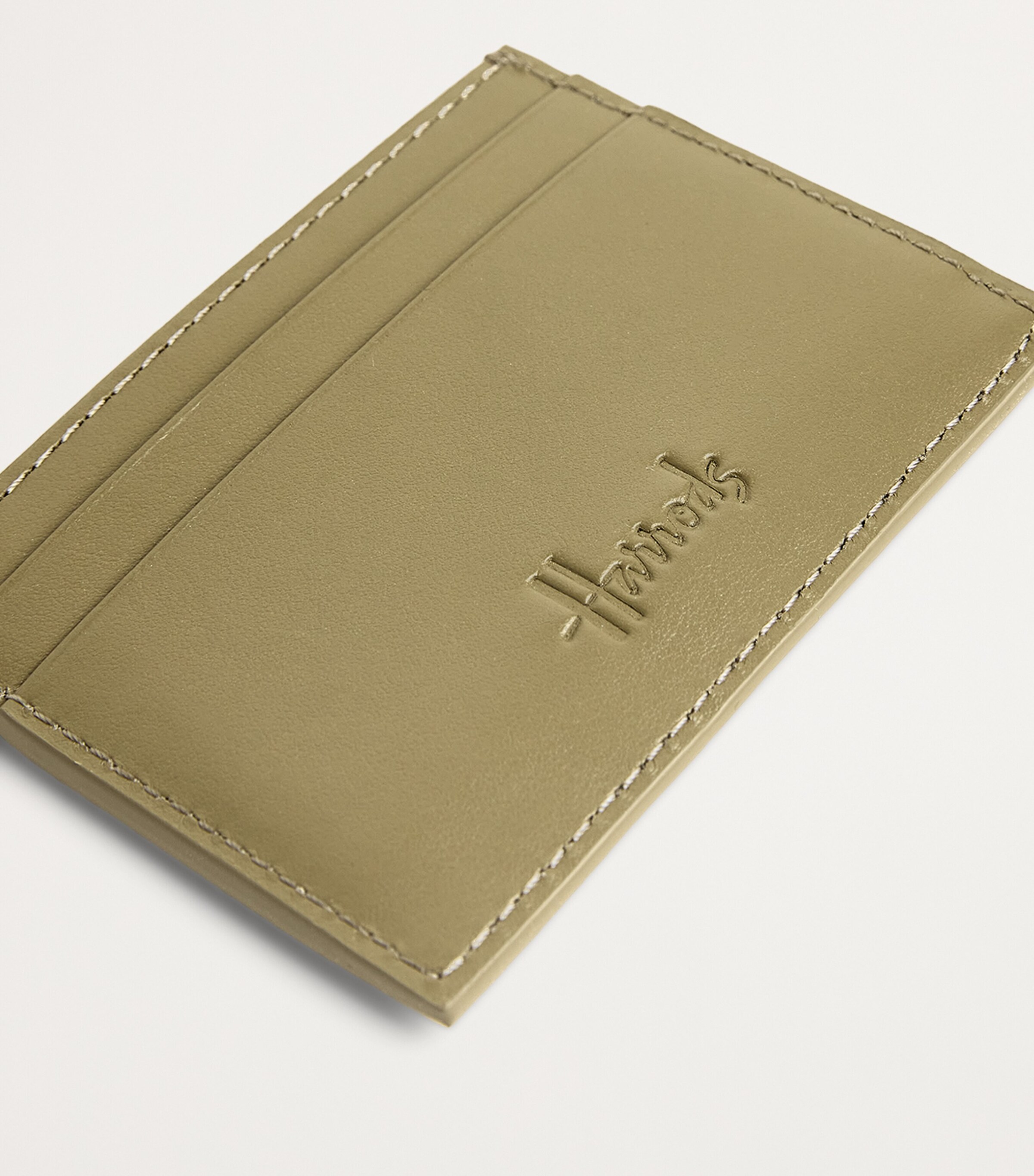Harrods Green Smooth Leather Card Holder | Harrods US