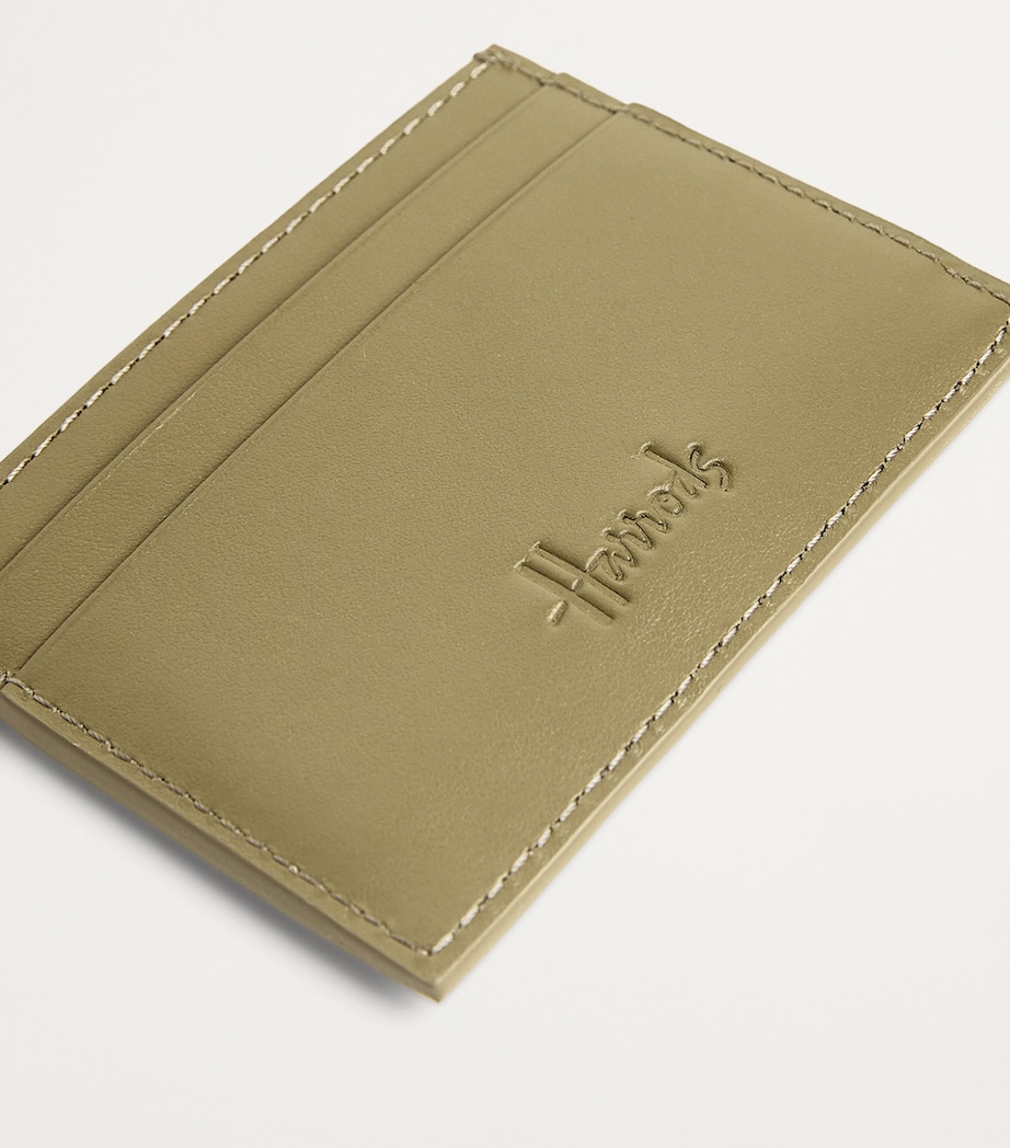 Smooth Leather Card Holder OLIVE Image 3