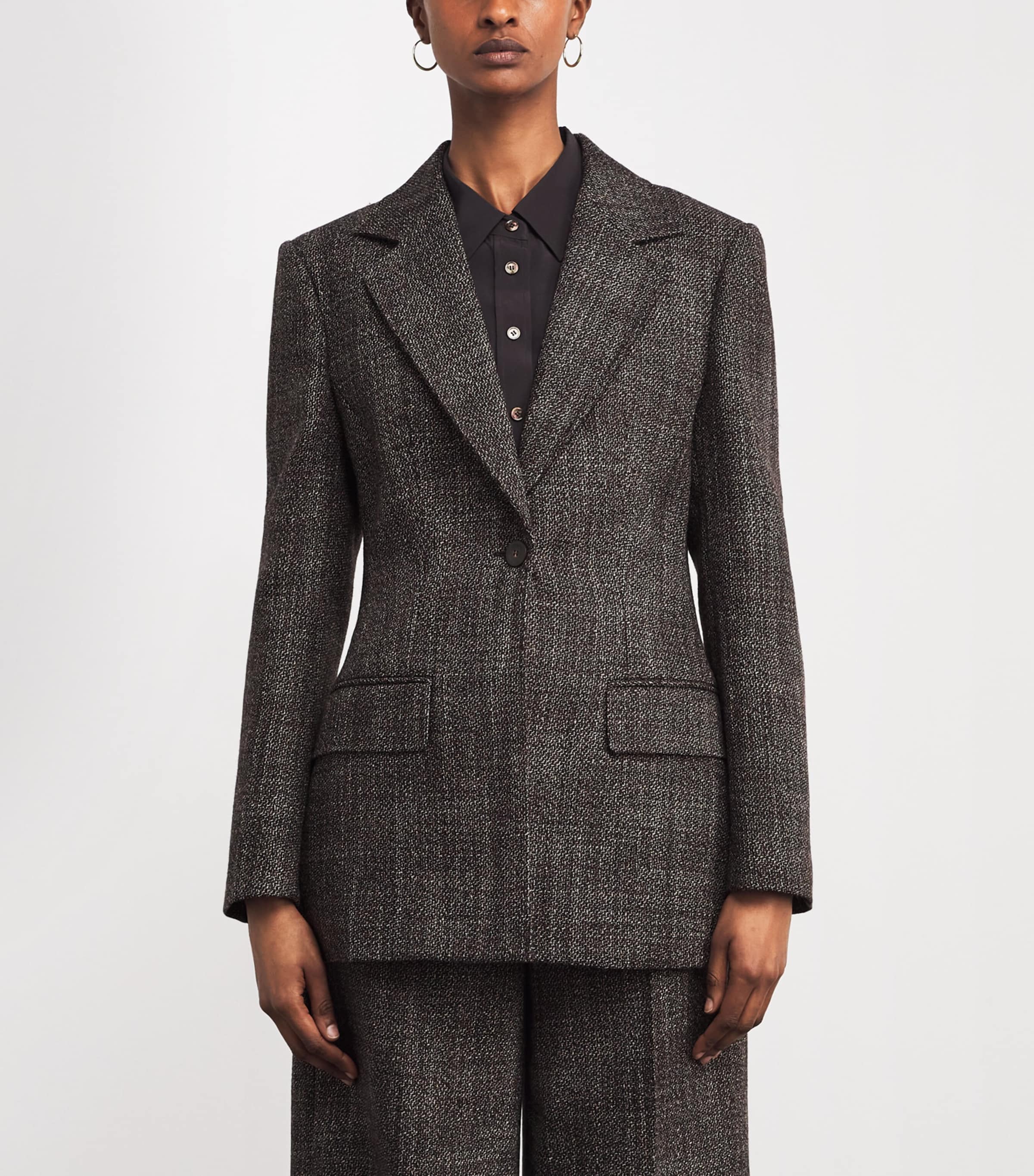 Virgin Wool Fallon Blazer COCOA Image 3