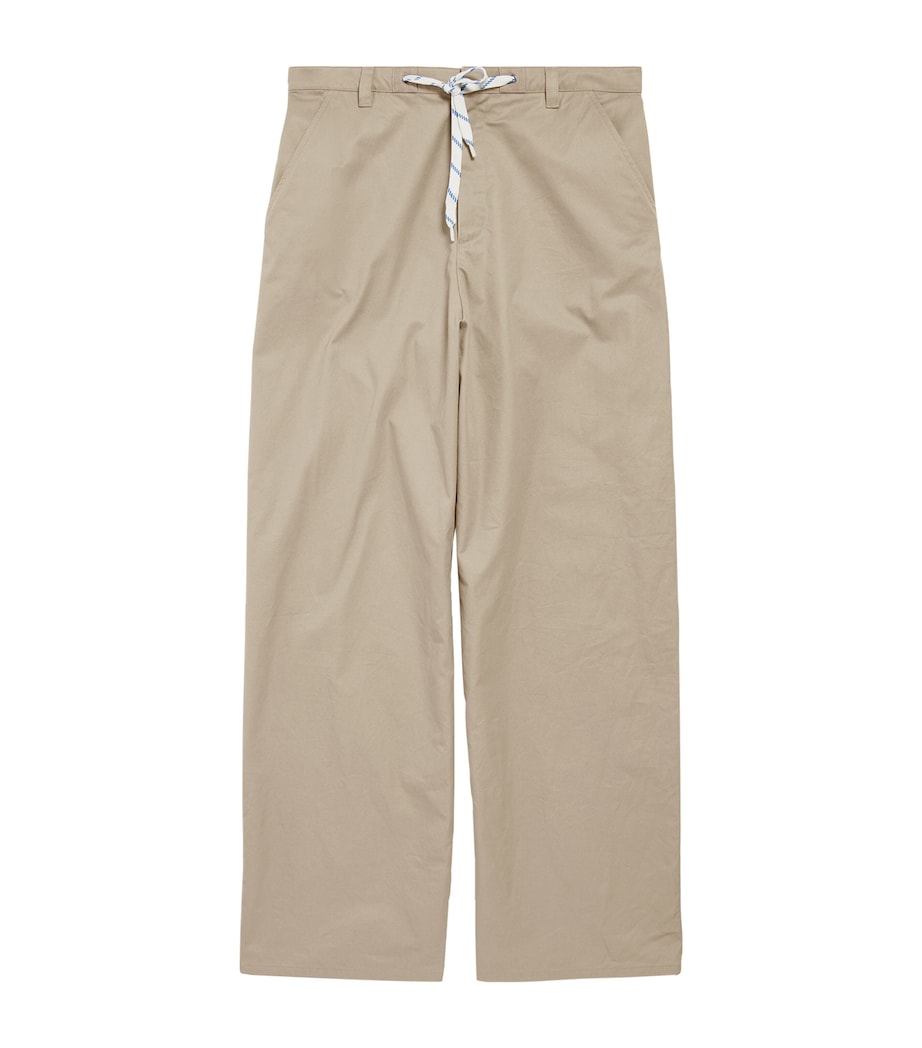 Balenciaga Mens Cotton Drawstring Oversized Chinos Image 1