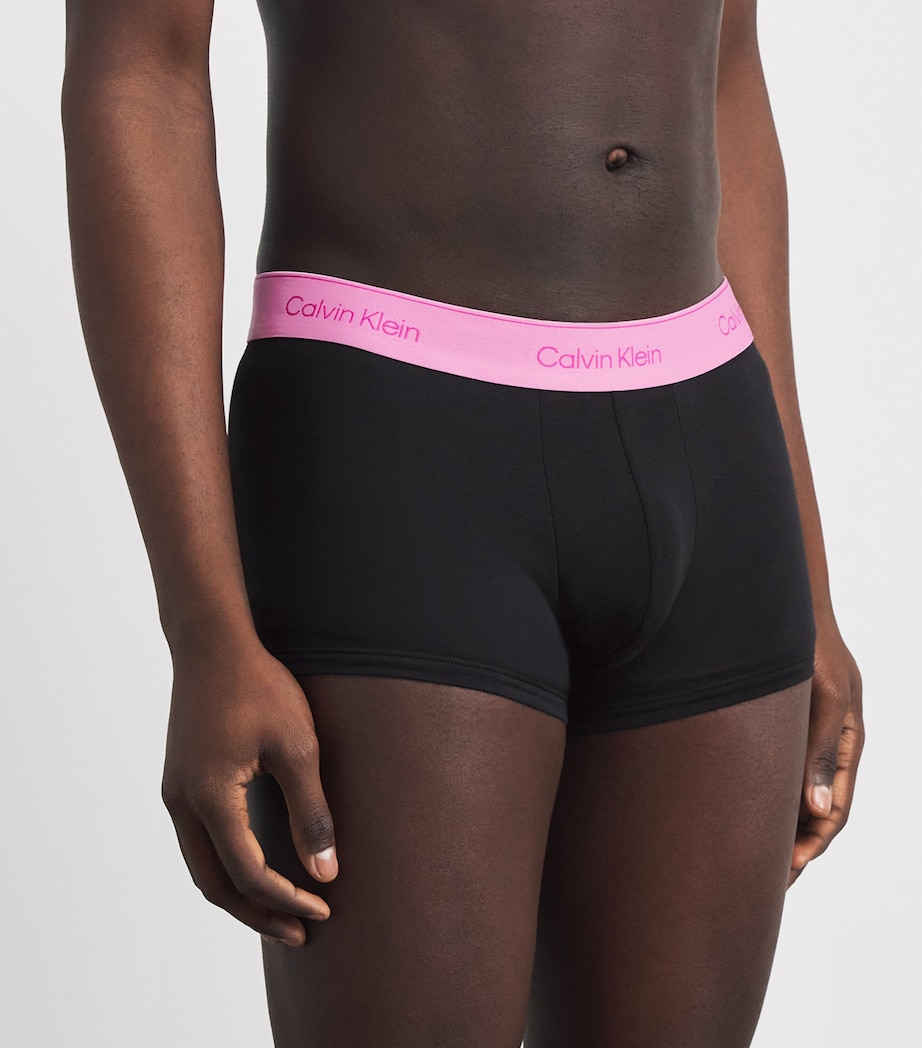 Calvin Klein Mens Stretch-Cotton Icon Trunks (Pack of 5) Multi Image 2