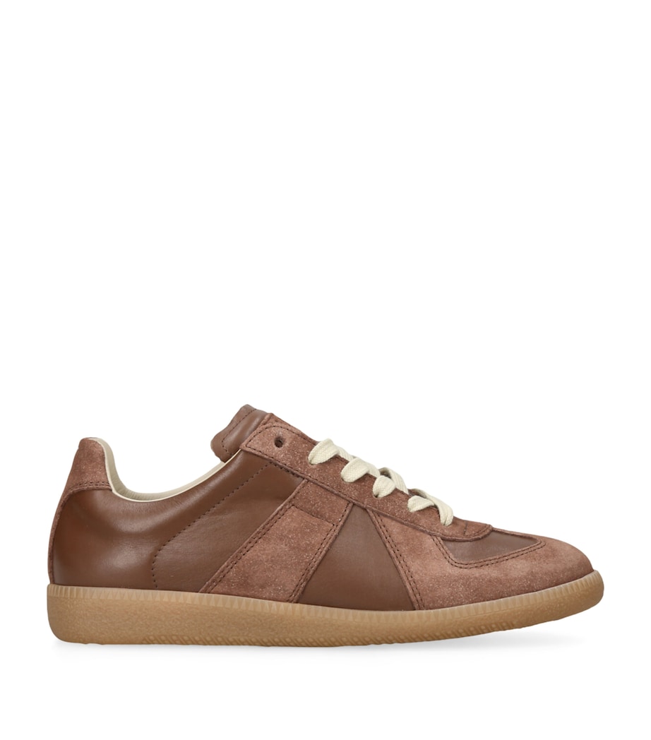 Leather Replica Sneakers TAN Image 1
