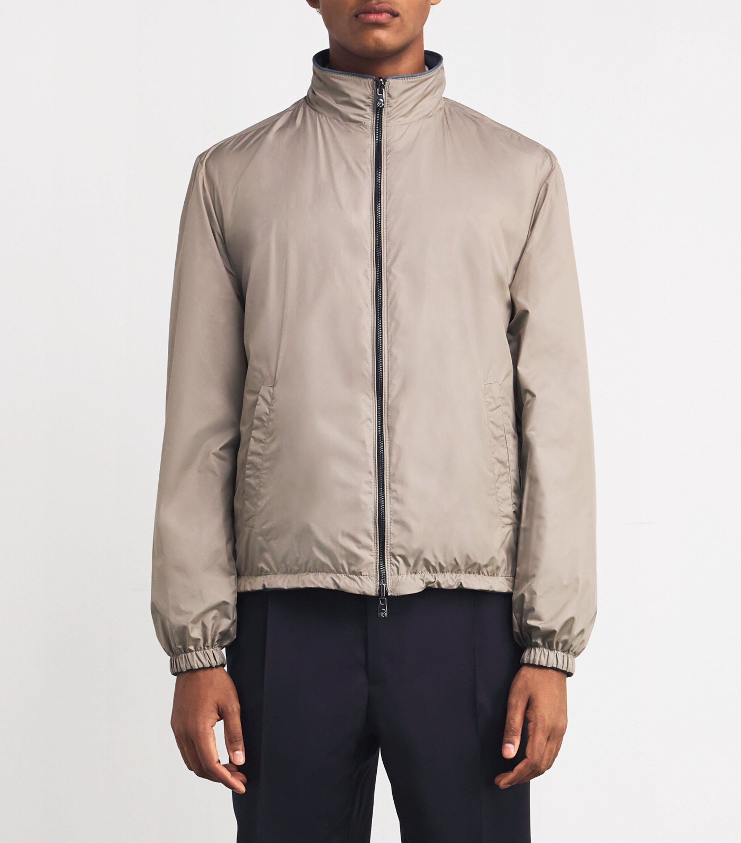 Lambskin Reversible Jacket 003 CHINA BLUE Image 6