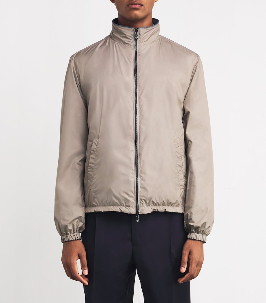 Lambskin Reversible Jacket 003 CHINA BLUE Image 6