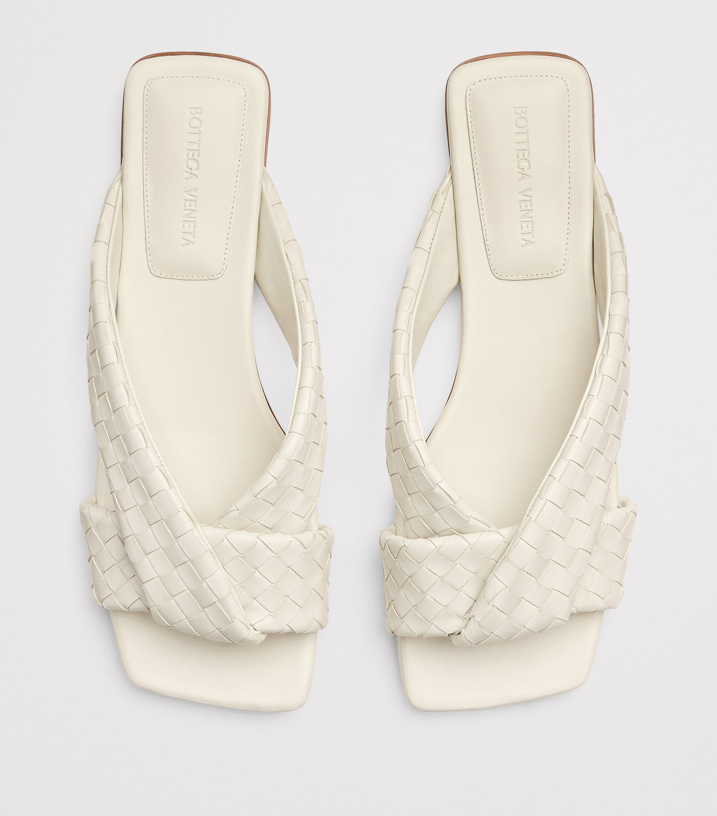 Leather Intrecciato Riva Flat Mules 9031 Image 5