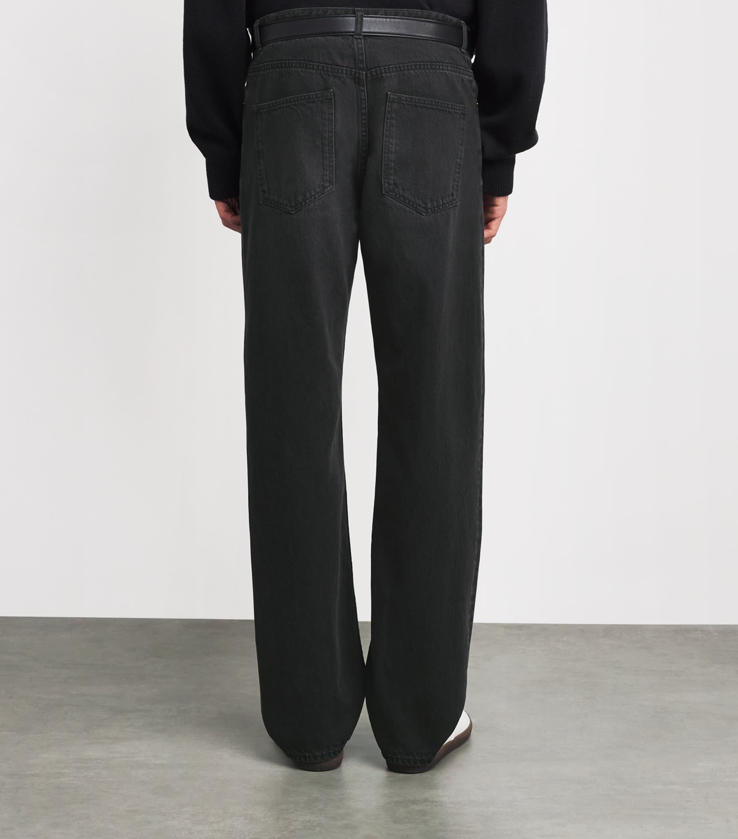 The Row Mens Tarino Cotton Jeans Black Image 4