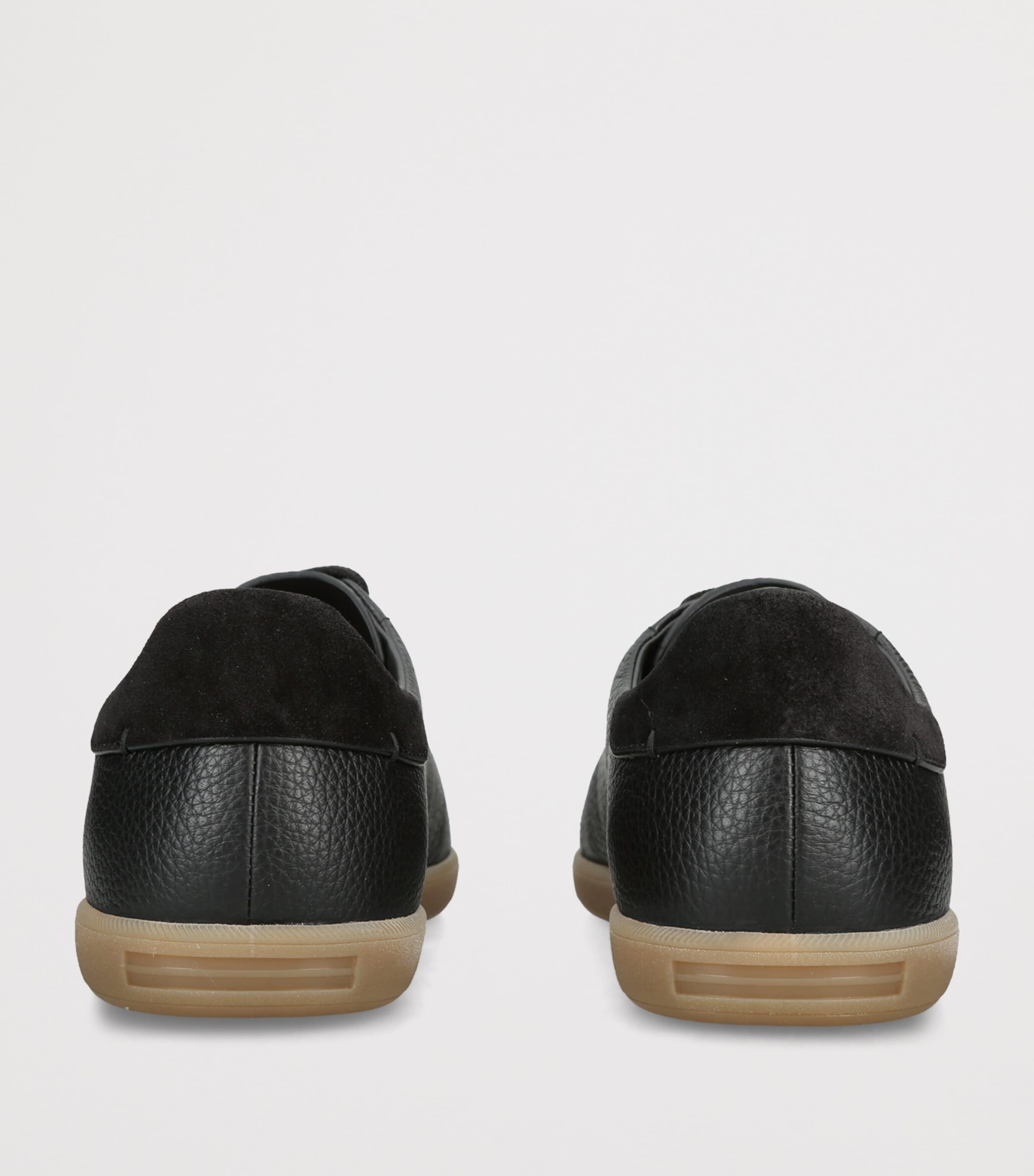 Zegna Grained Leather 232 Sneakers Black Image 2