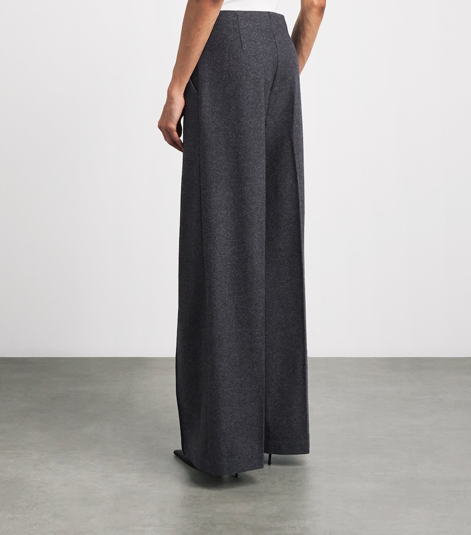 PAIGE Womens Wool-Blend Vicenza Trousers Charcoal Image 5