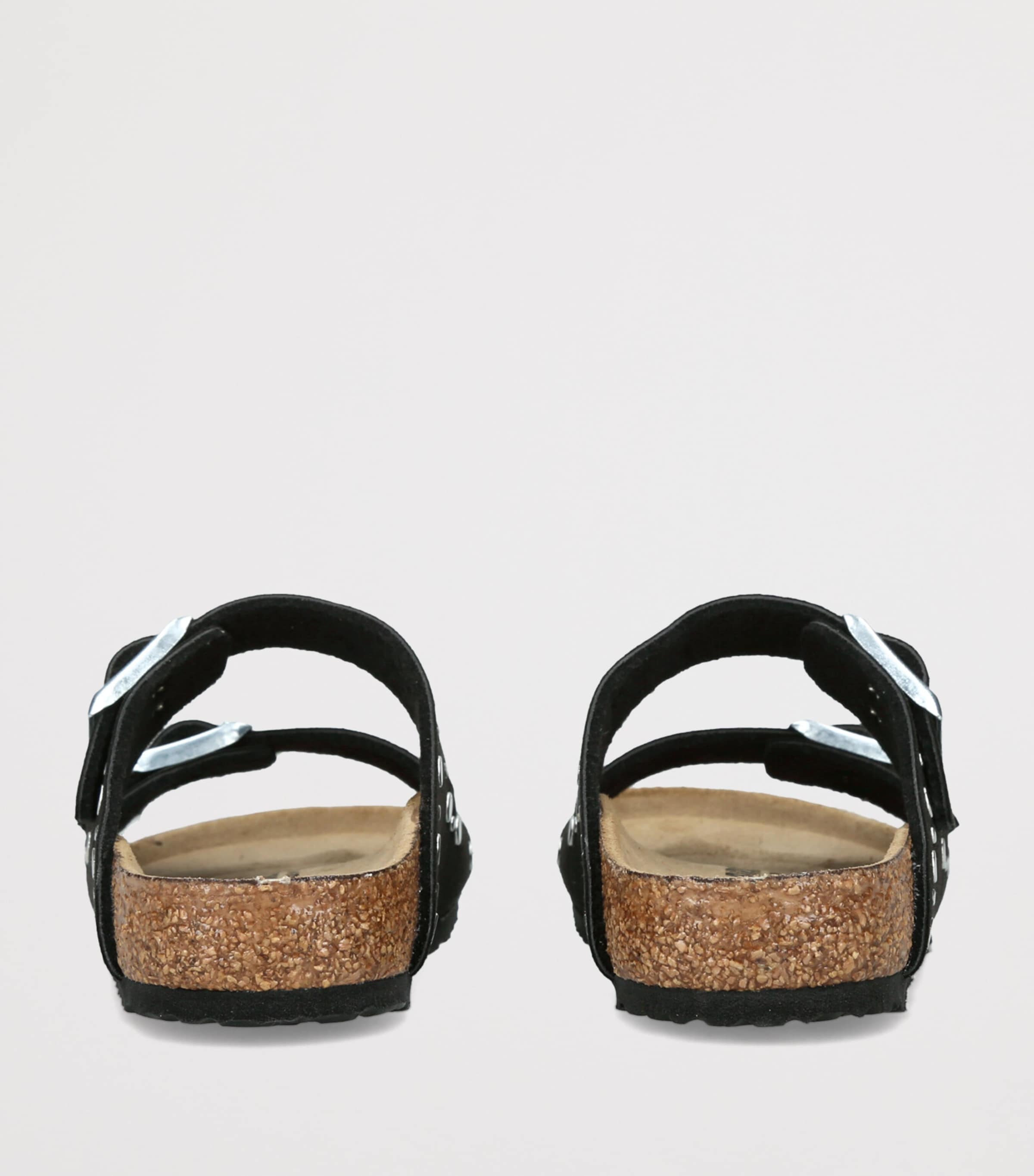Birkenstock Suede Arizona Rivet-Detail Sandals Black Image 2