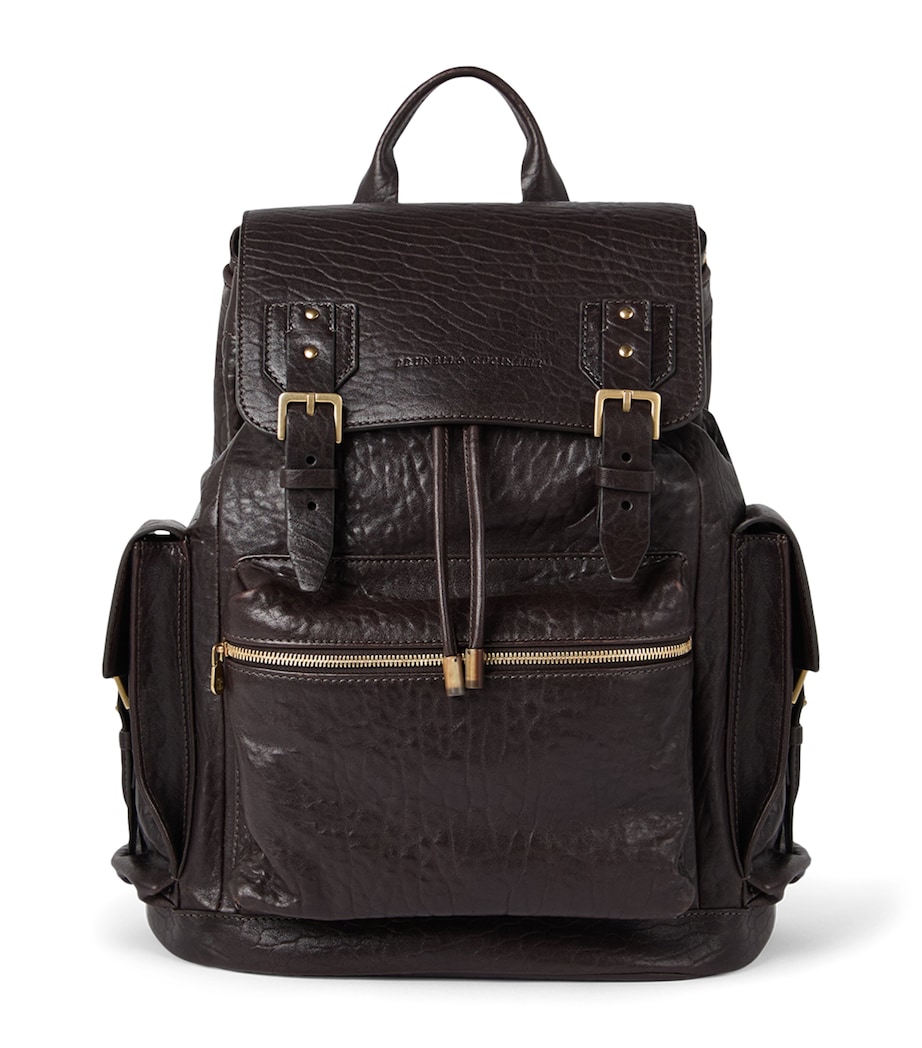 Leather Flap Closure Backpack C4214 Image 1
