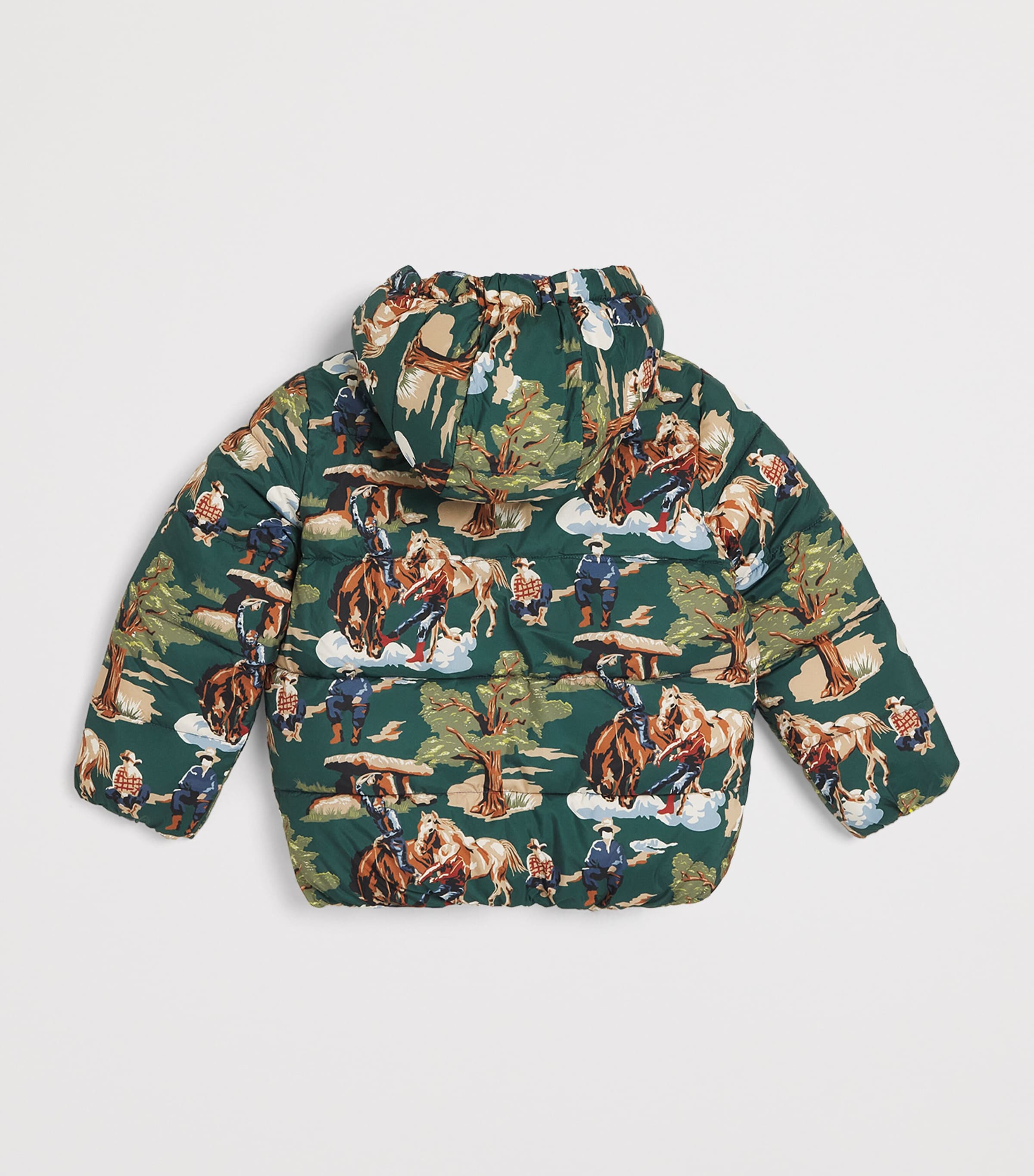Stella McCartney Kids Reversible Puffer Jacket (3-14 Years) Verde/muliticolor Image 2