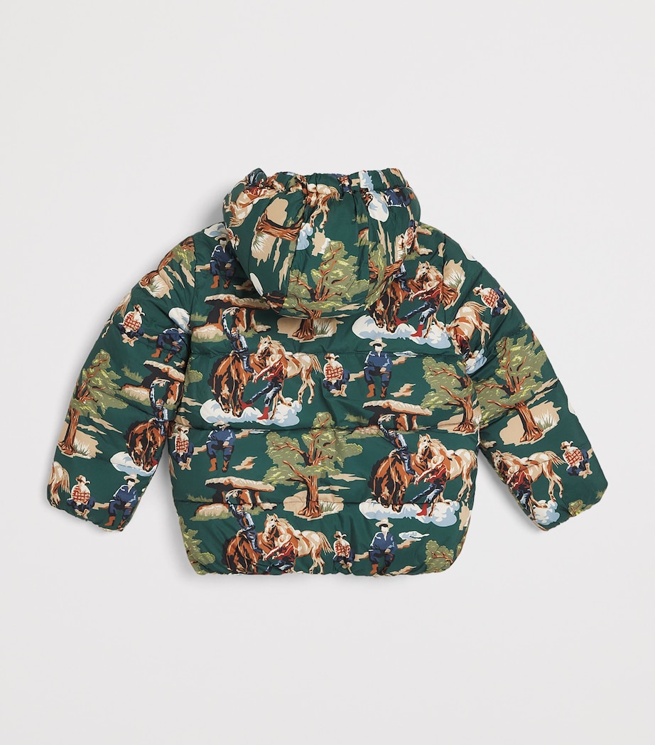 Stella McCartney Kids Reversible Puffer Jacket (3-14 Years) Verde/muliticolor Image 2