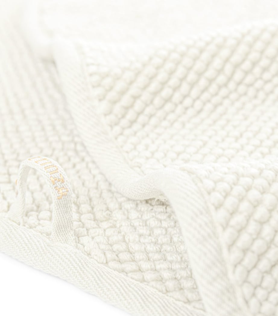 GRACCIOZA Cotton Pearls Washcloth (30cm x 30cm) Snow Image 4