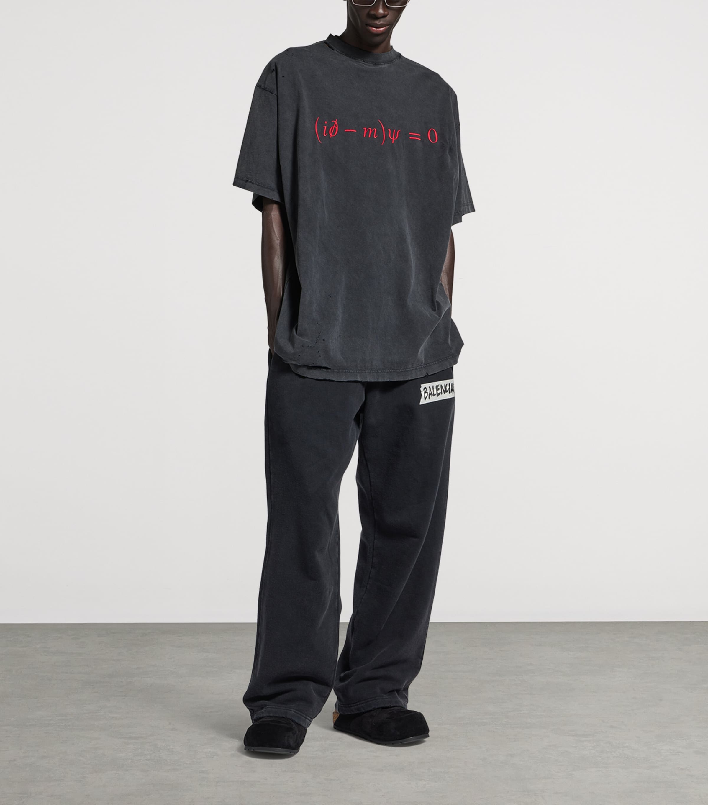 Balenciaga Mens Cotton Dirac Formula T-Shirt Image 2