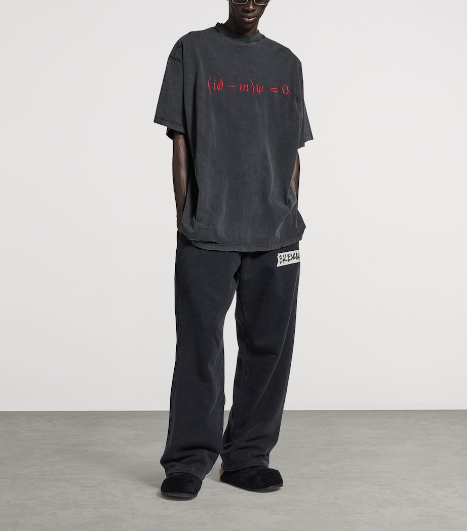 Balenciaga Mens Cotton Dirac Formula T-Shirt Image 2