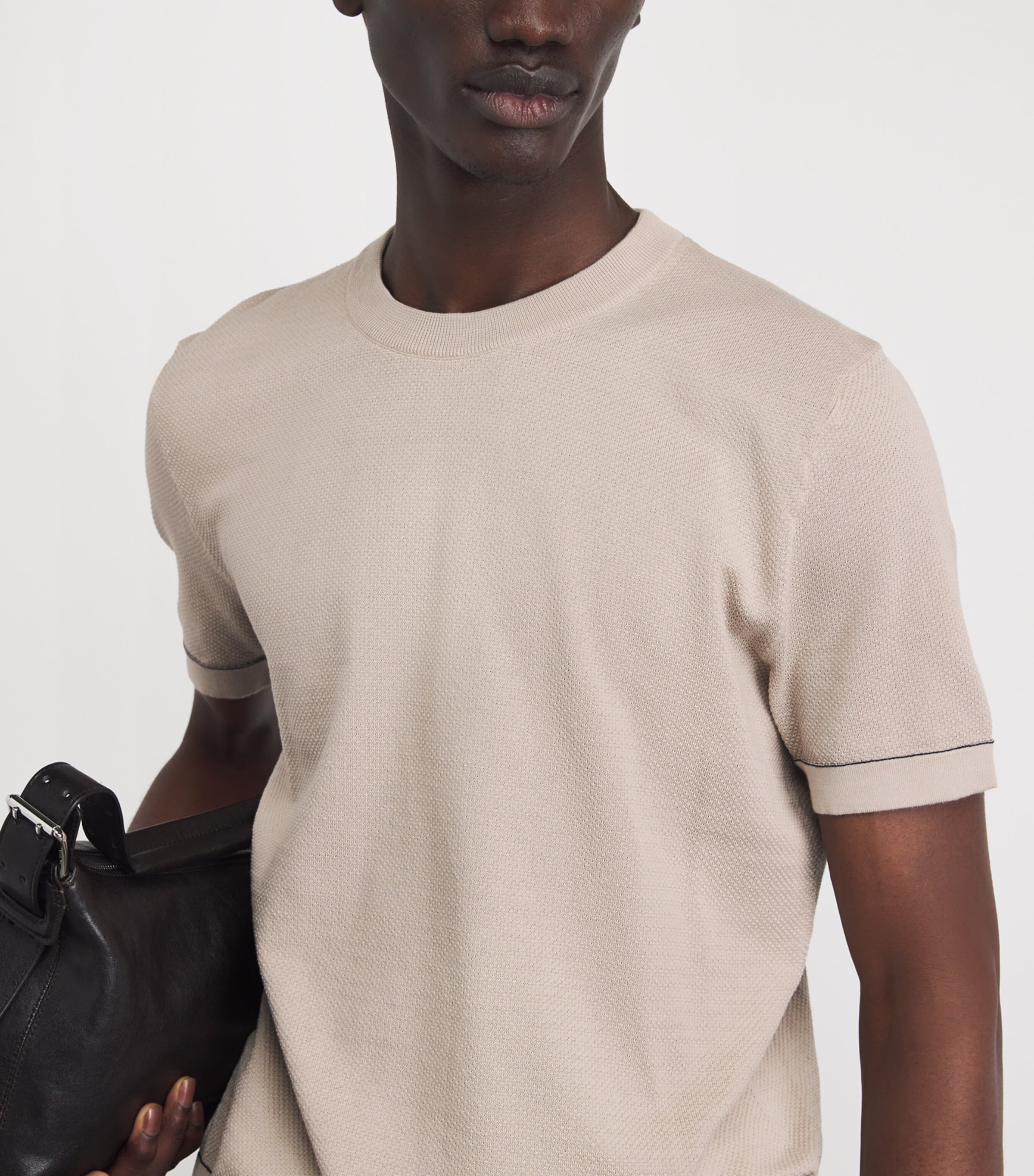 Brioni Mens Sea Island Cotton T-Shirt Image 3