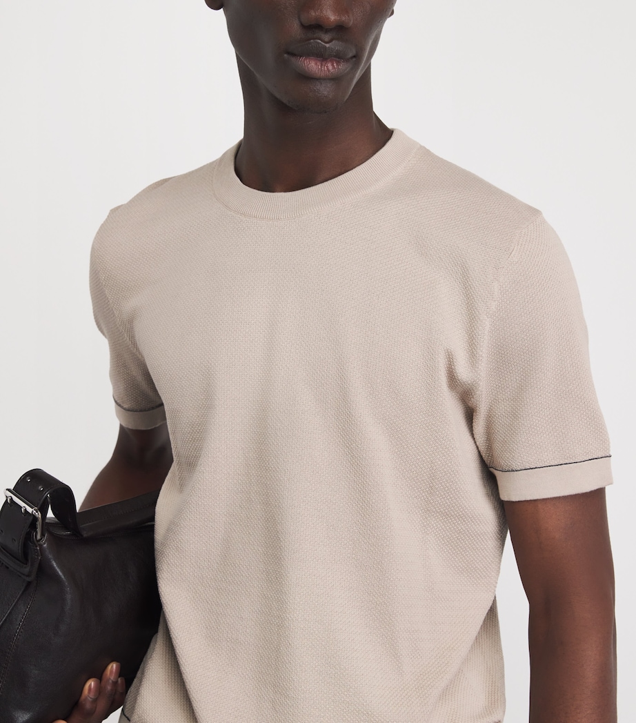 Brioni Mens Sea Island Cotton T-Shirt Image 3