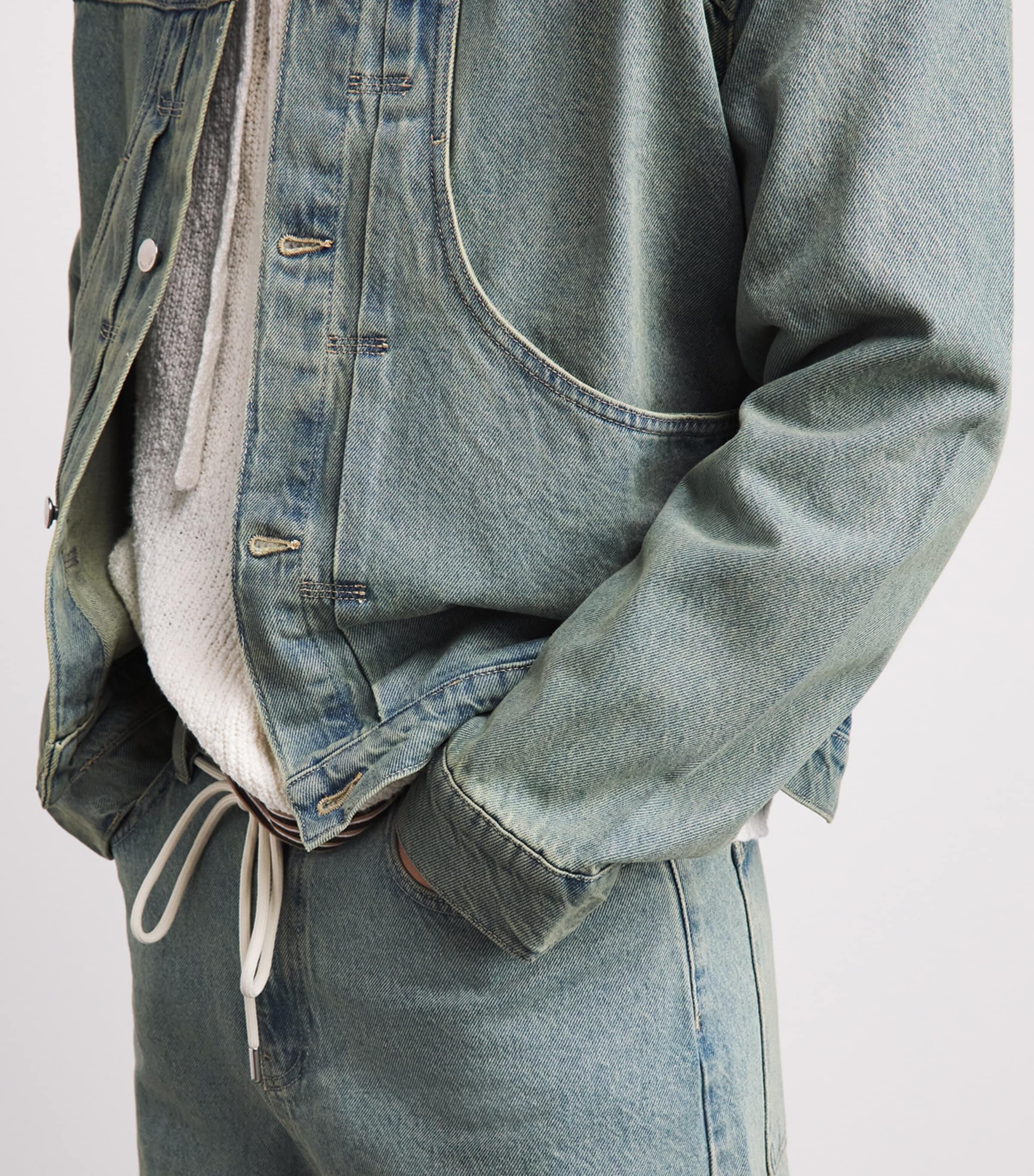 about:blank Mens Denim Jacket Murky Wash Image 3
