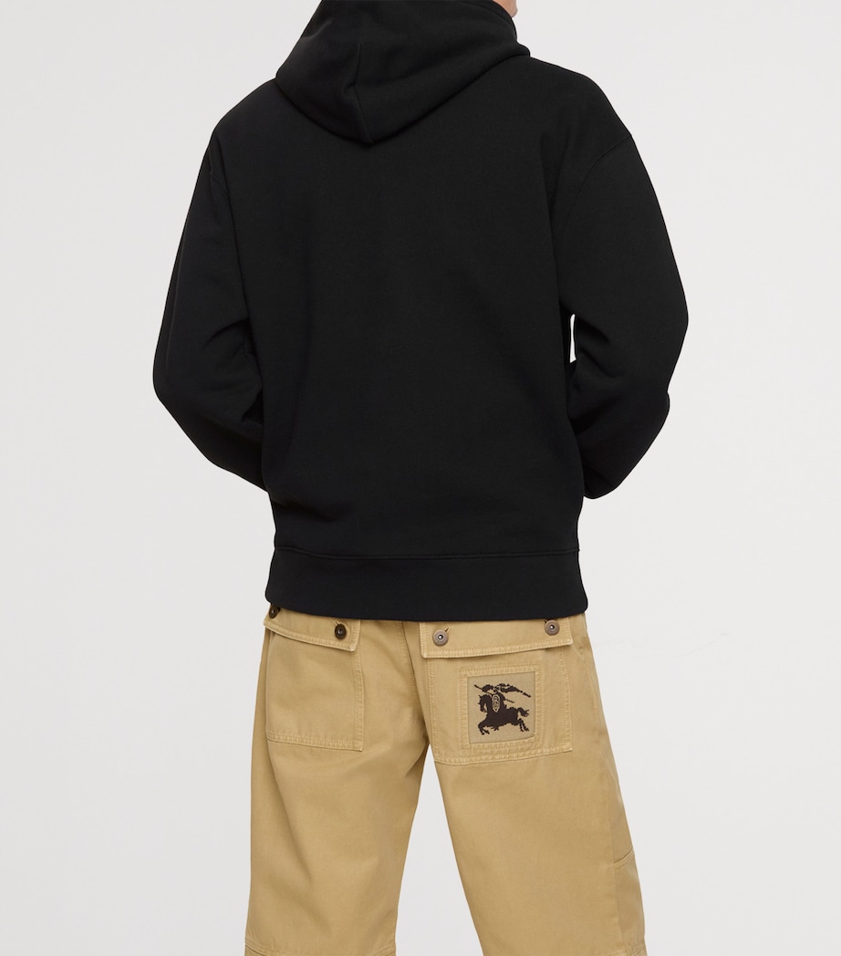 Cotton Logo EKD Slim Hoodie BLACK Image 3