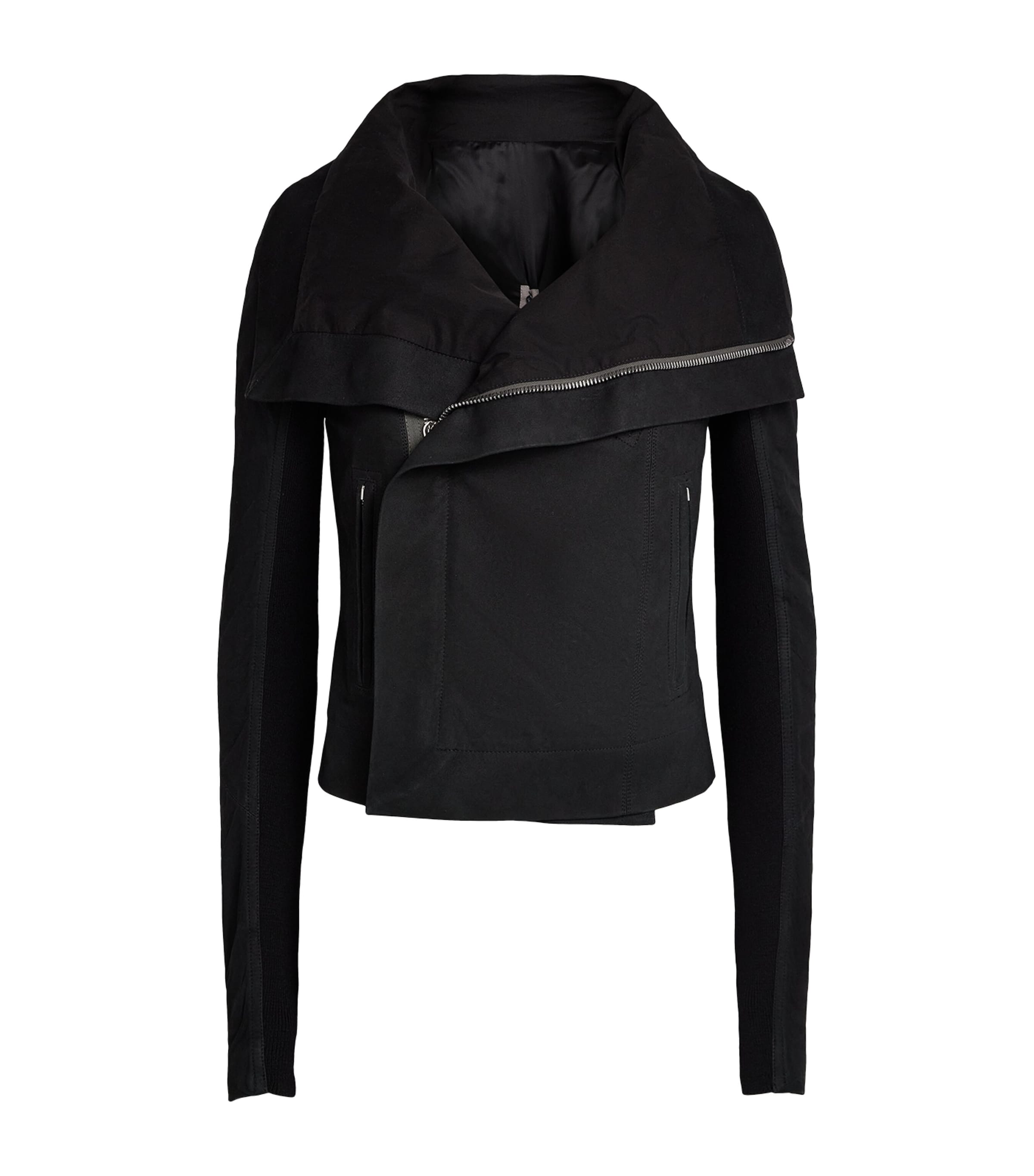 Rick Owens Womens Giacca Leather Jacket Black Image 1
