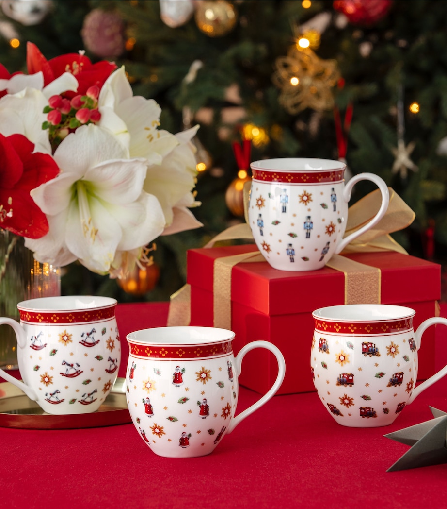 Porcelain Toy's Delight Anniversary Mugs (Set of 4) MULTI Image 2