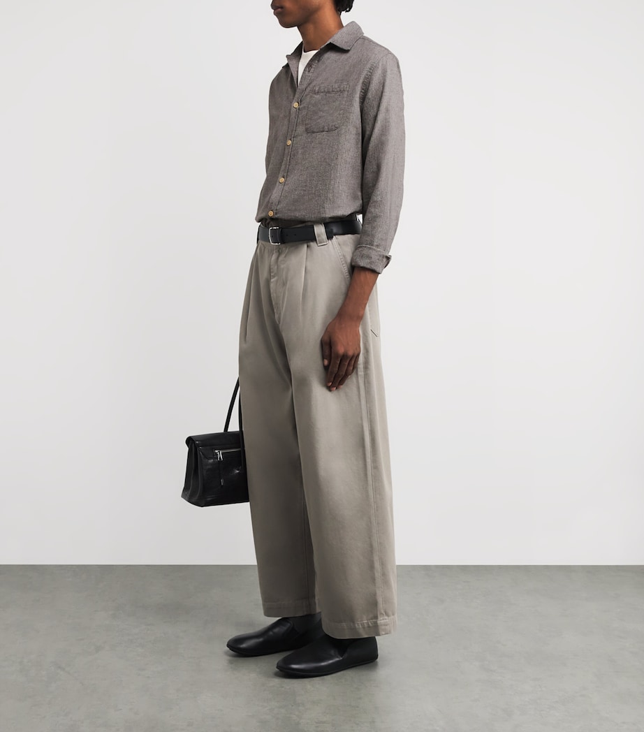 Cotton Herringbone New York Special Shirt GREY Image 2
