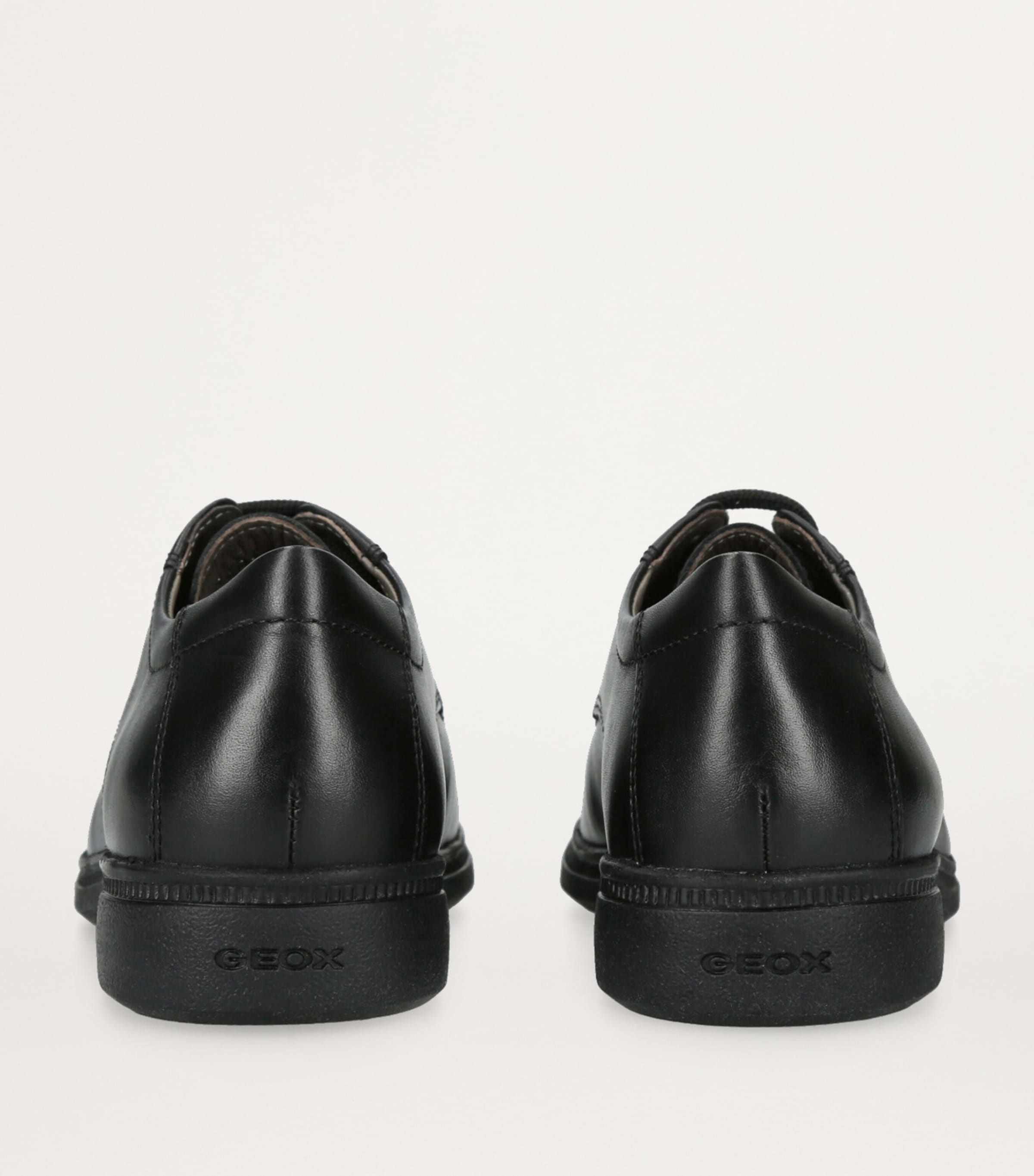 Geox Leather Federico Shoes Black Image 2