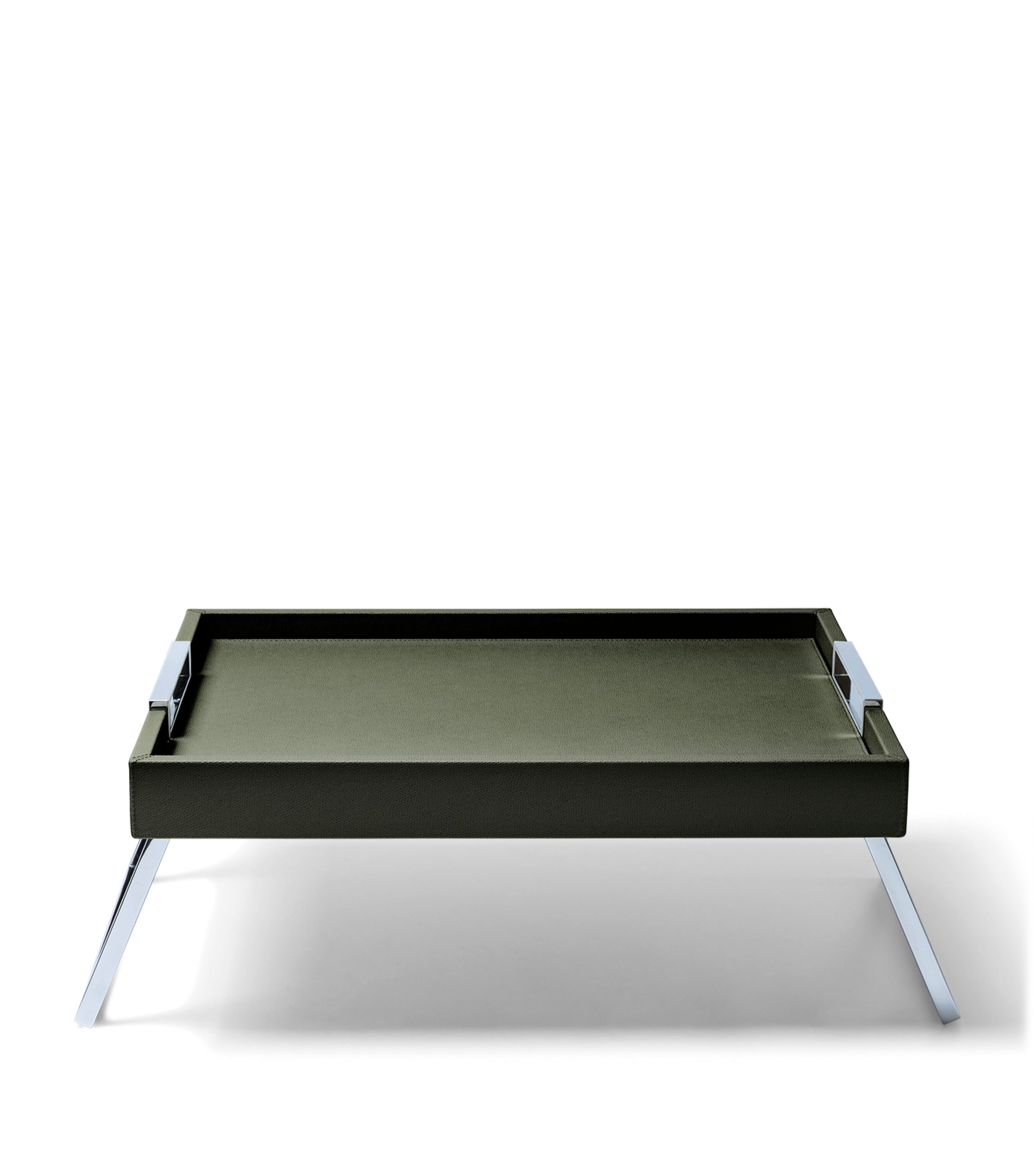 Frette Leather Otello Bed Tray Forest Green Image 2