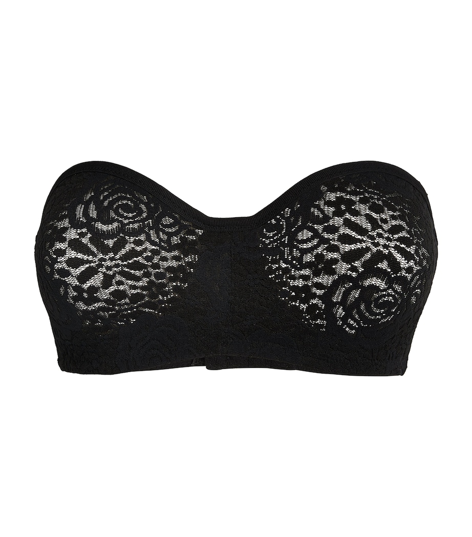 Lace Halo Strapless Bra BLACK Image 1