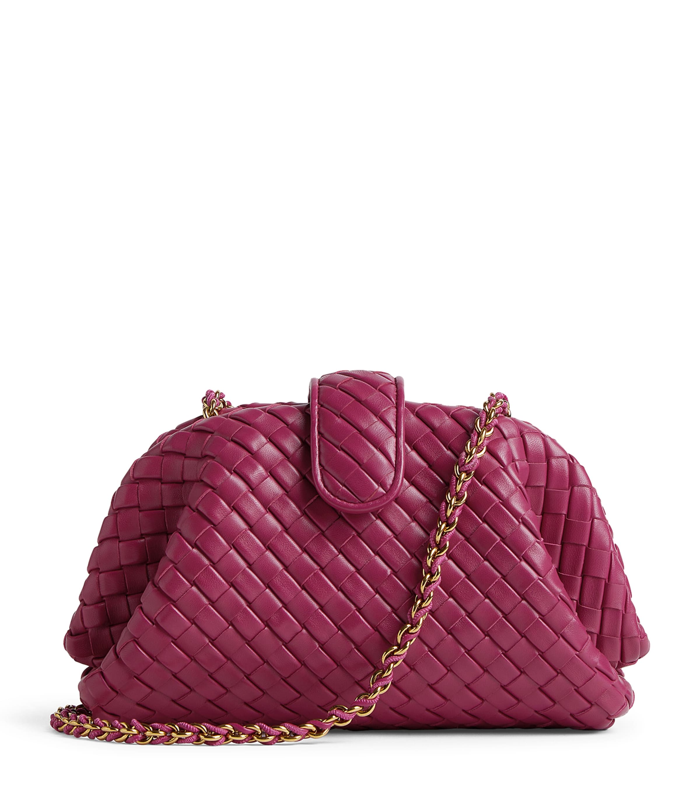 Bottega Veneta Small Leather Lauren 1980 Clutch Bag | Harrods US