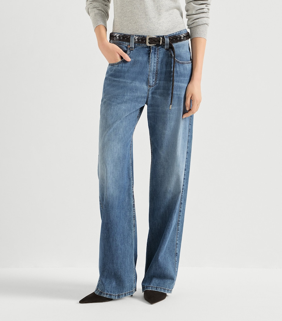 Brunello Cucinelli Womens Relaxed Jeans Denim Image 3
