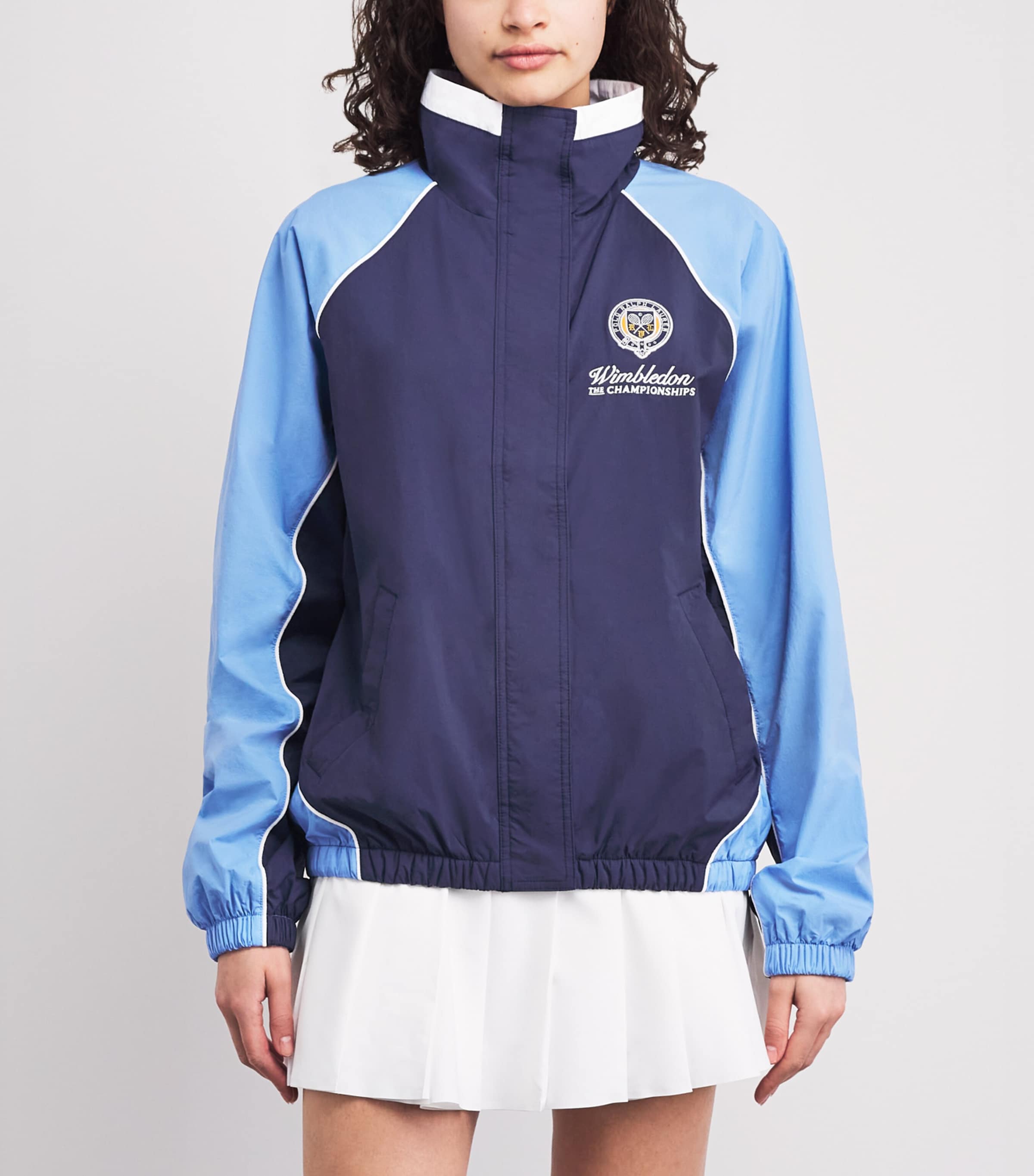 Polo Ralph Lauren Womens x Wimbledon Windbreaker Jacket Refined Navy Multi Image 4