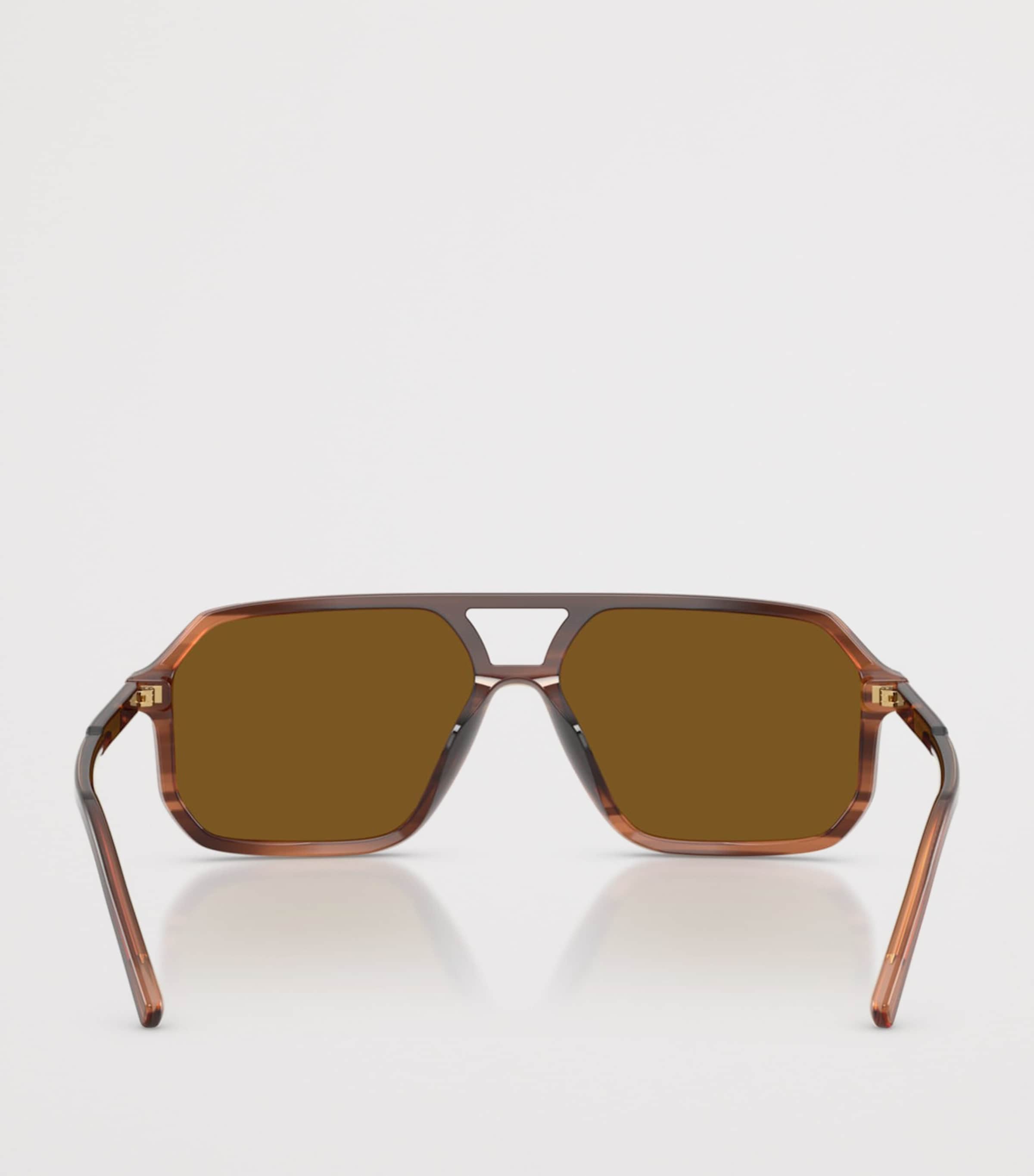 Dolce&Gabbana Acetate DG4541 Pilot Sunglasses Brown Image 4