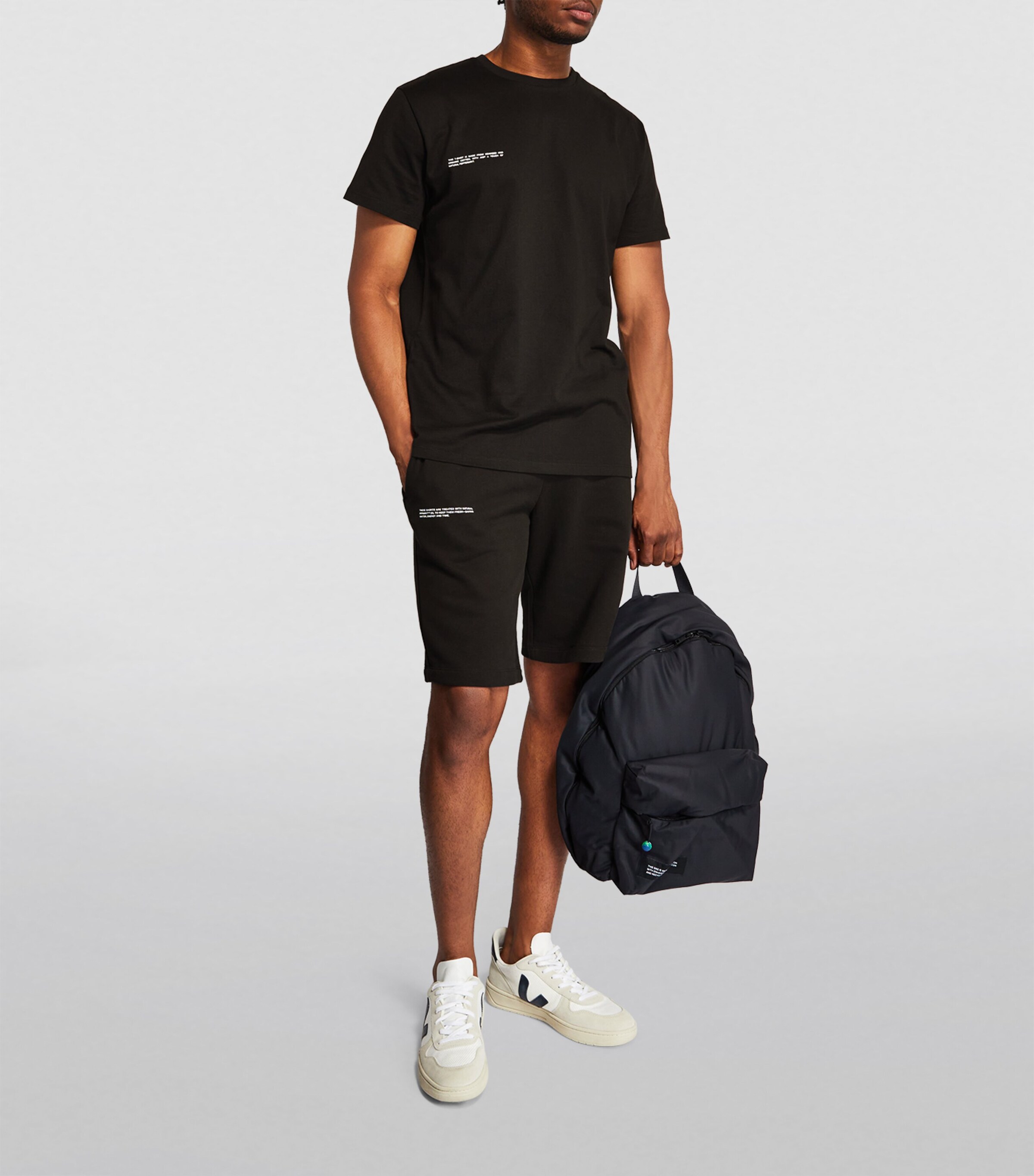 Organic Cotton 365 Long Sweatshorts 9868 BLACK Image 6