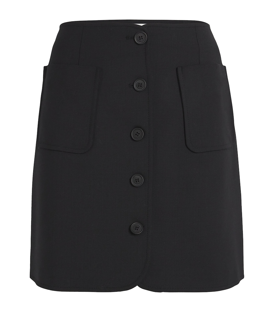 Wool-Blend Mini skirt BLACK Image 1