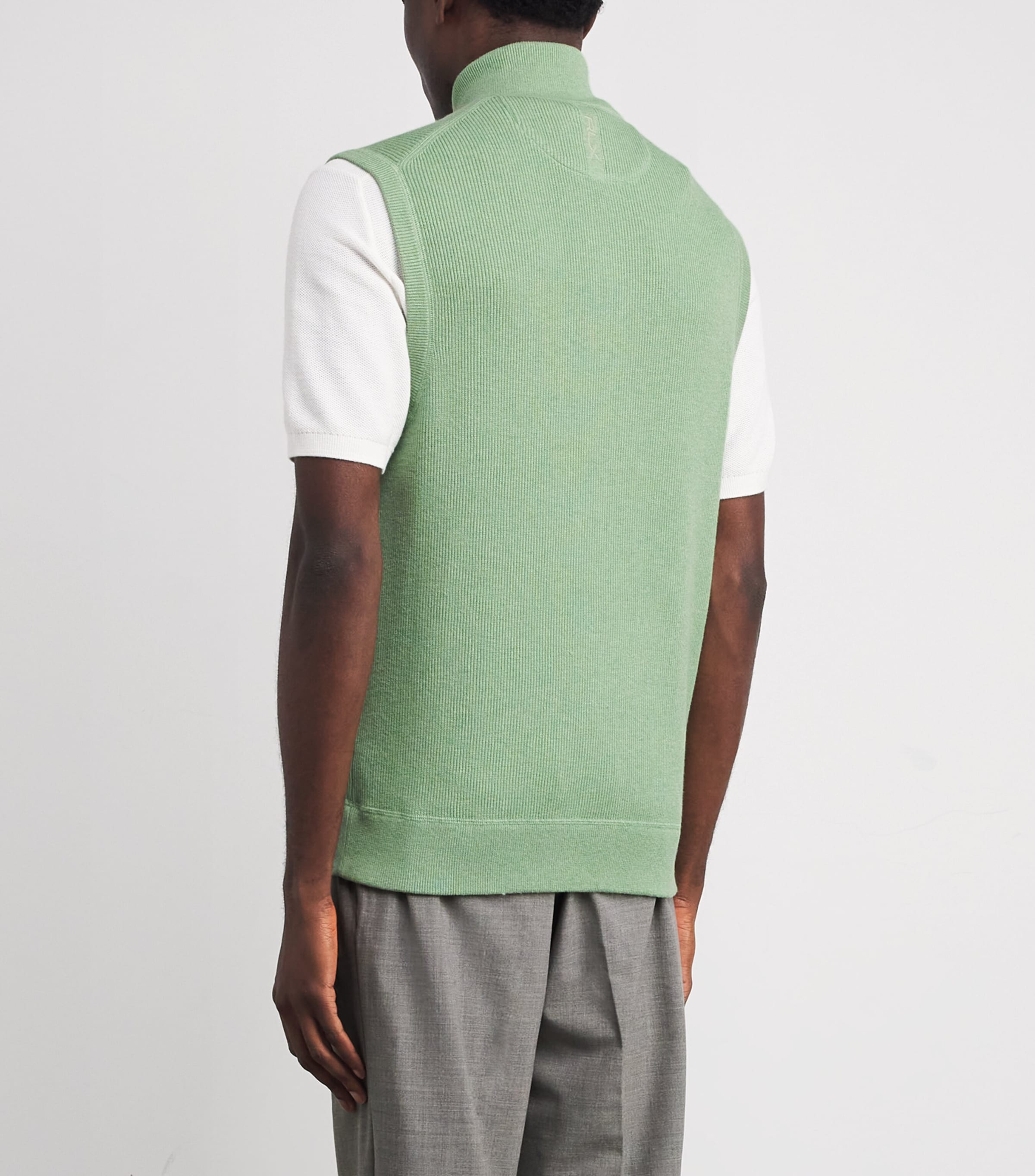 Cotton-Blend High-Neck Gilet JADE'S DIARY Image 4