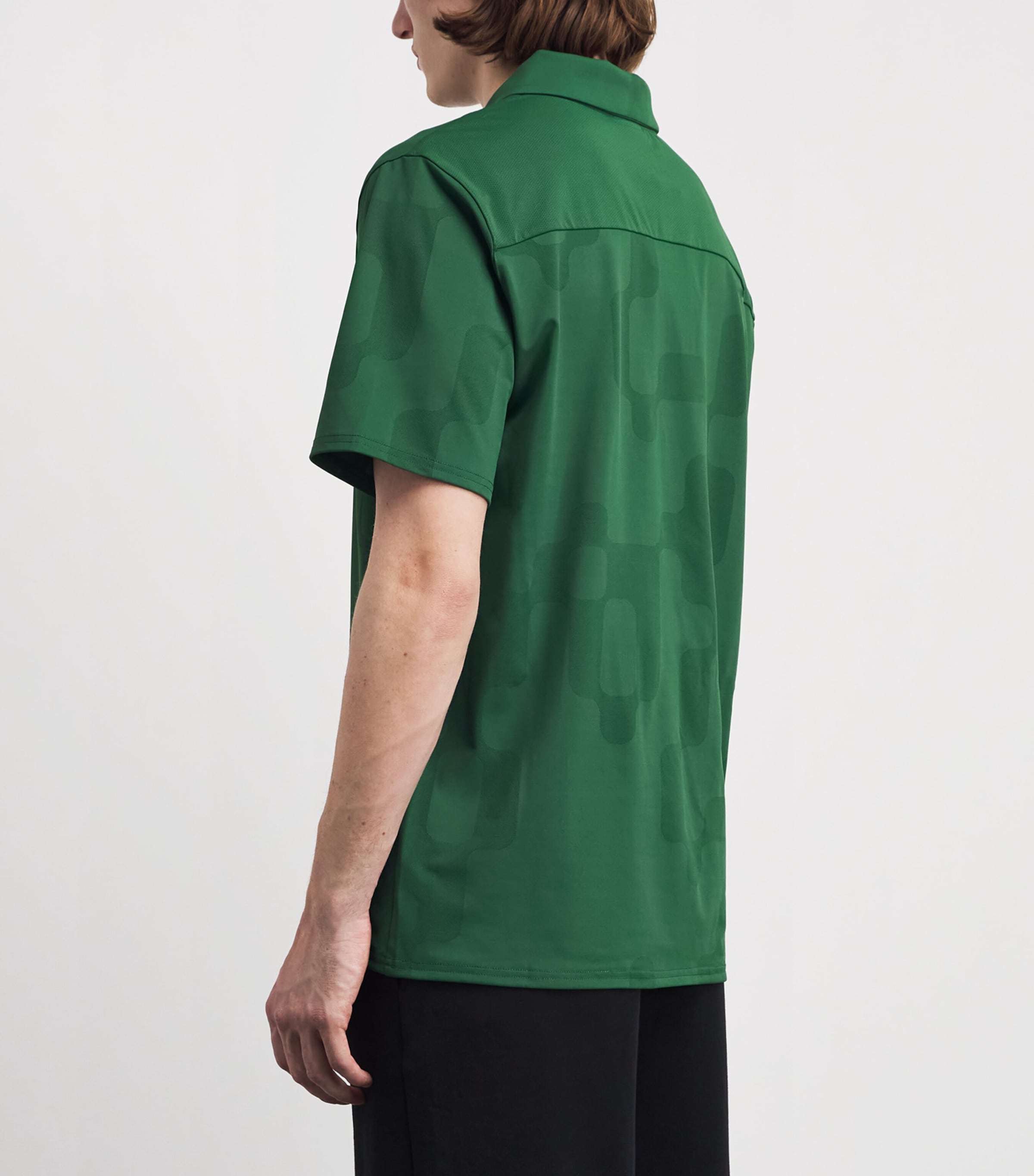 Malbon Mens Performance Mesh Polo Shirt Eden Image 5