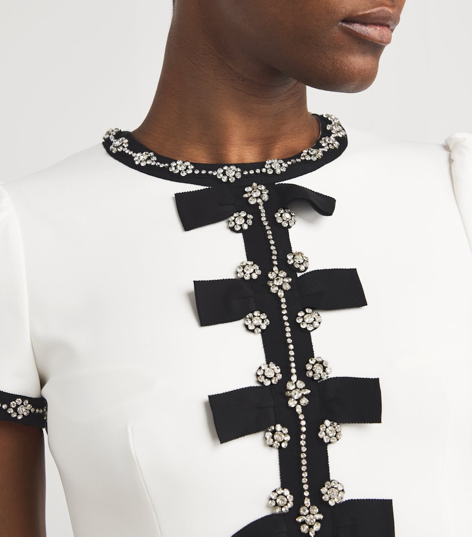 Cady Embellished Bisou Midi Dress 2038 VNLLA SLVR BDNG Image 6