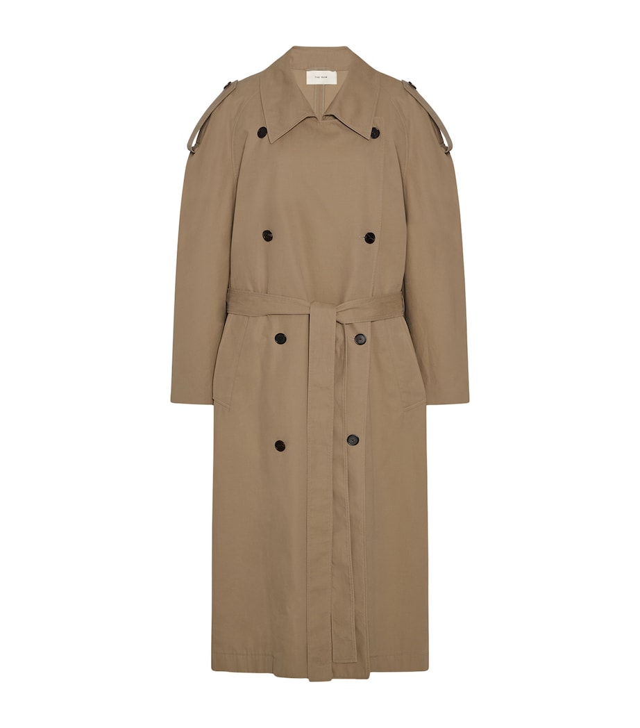 The Row Womens Dester Trench Coat Sand Image 1