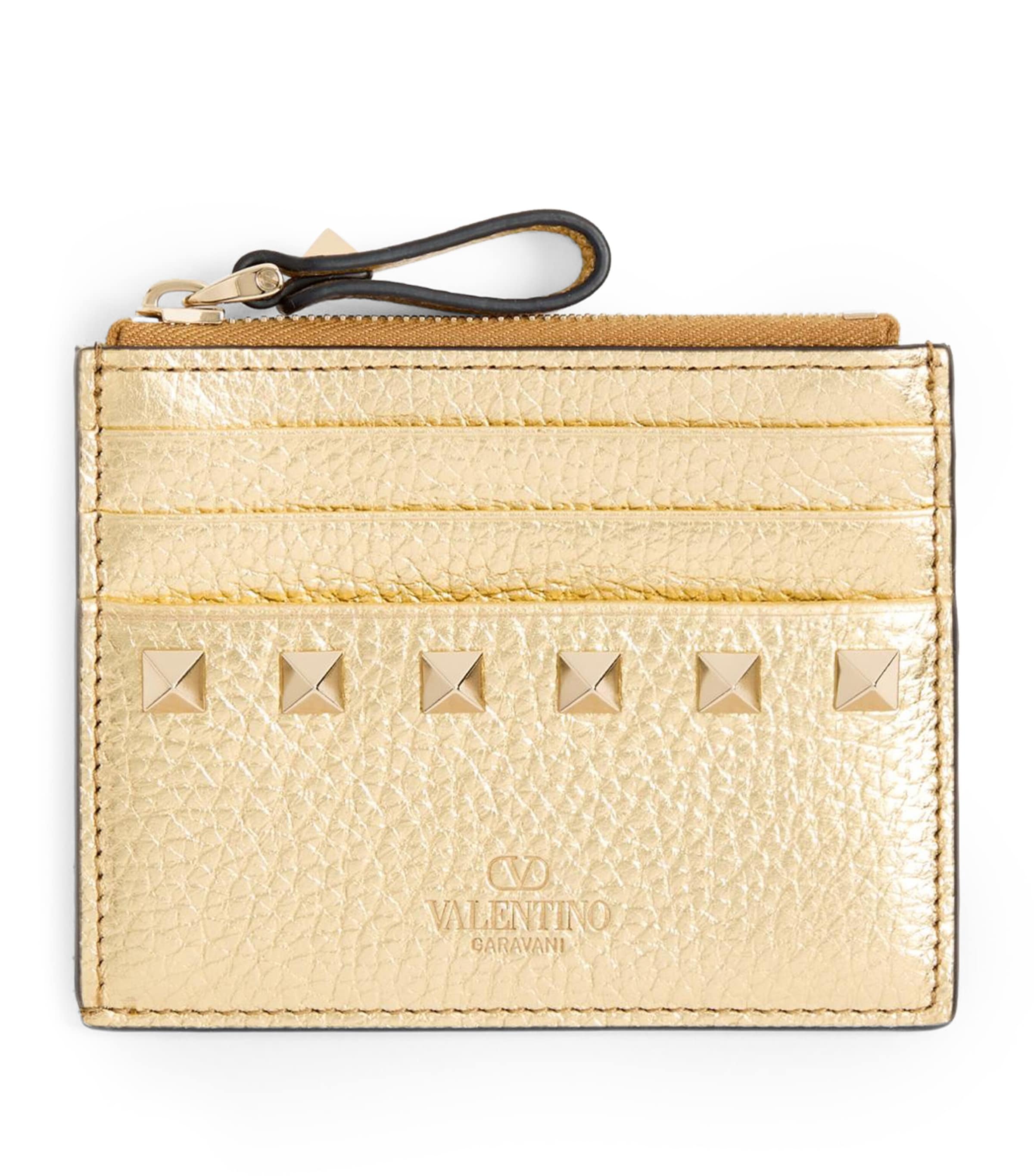 Leather Rockstud Coin Purse I8M Image 1