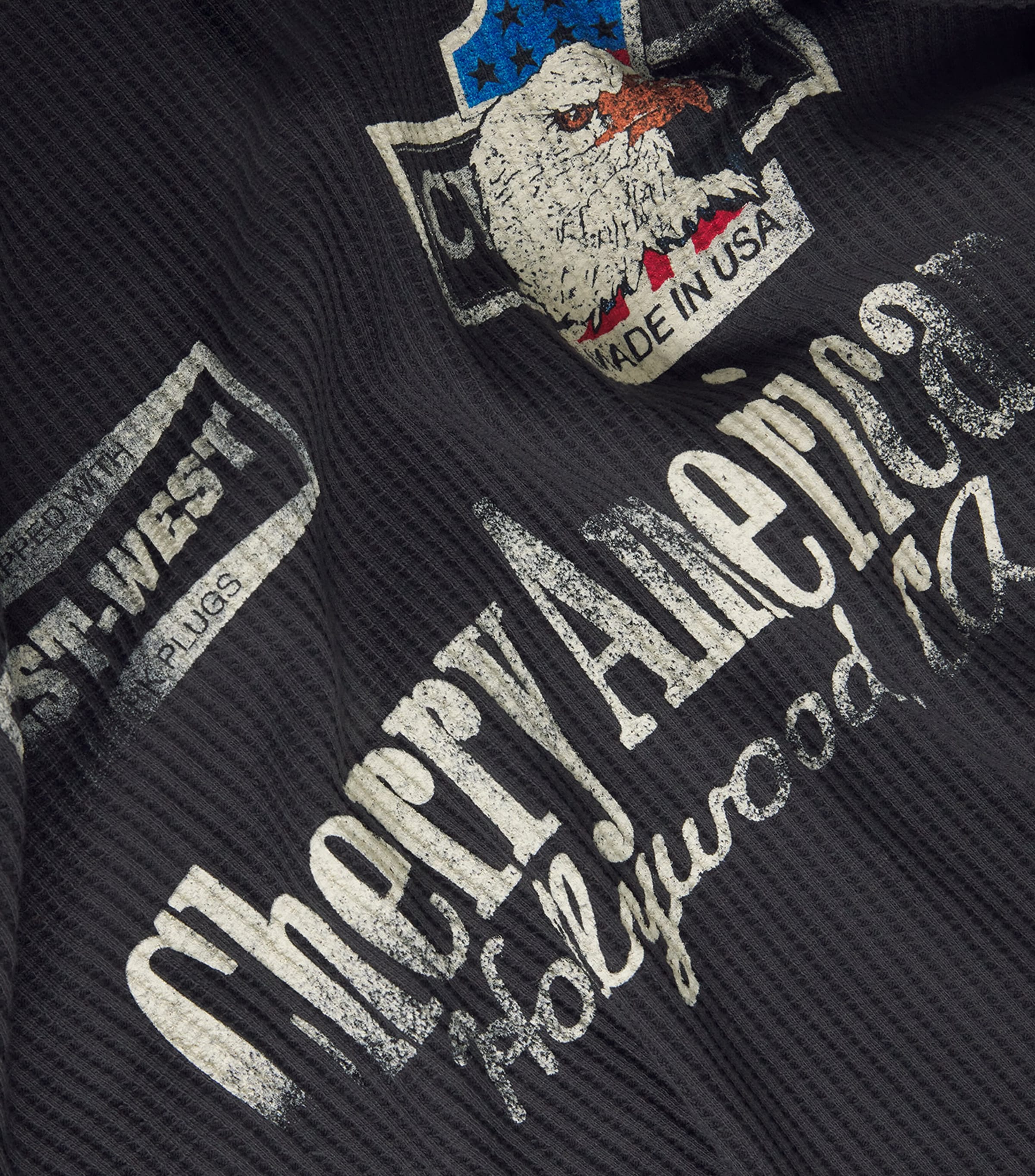 Best West Logo Thermal Long-Sleeve T-Shirt VINTAGE BLACK Image 5