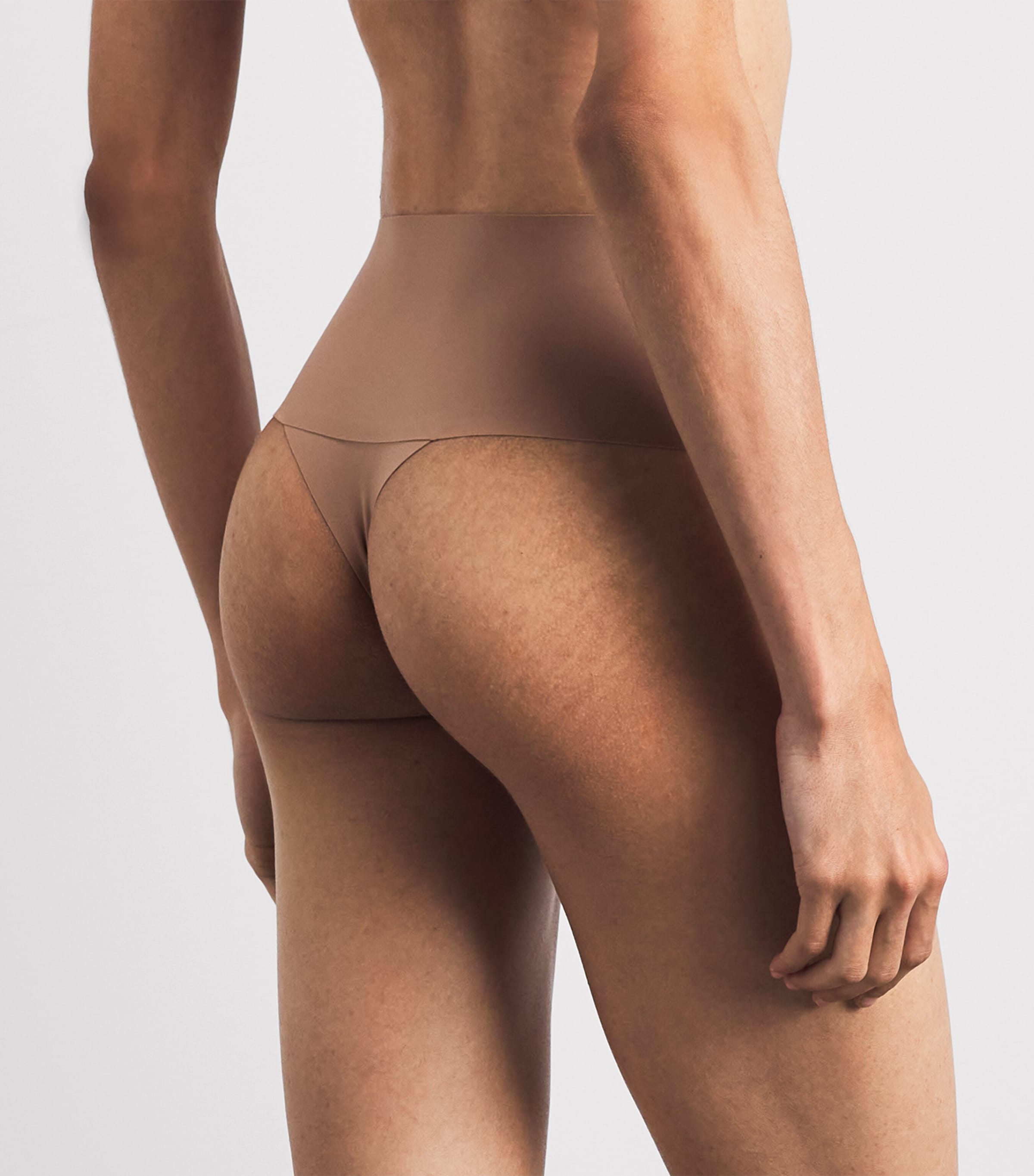 SPANX Womens SPANXsupersmooth Undie-tectable Thong Cinnamon Image 3