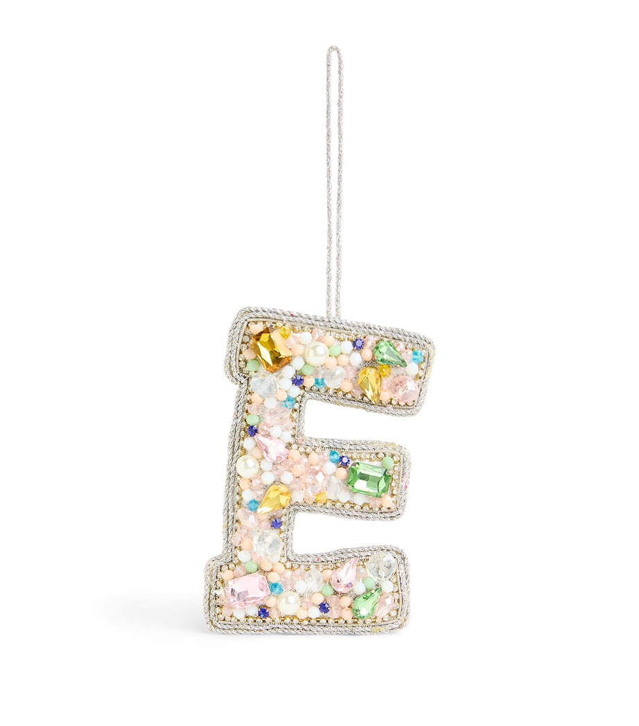 Embellished Alphabet Tree Decoration MULTI, SILVER Image 1