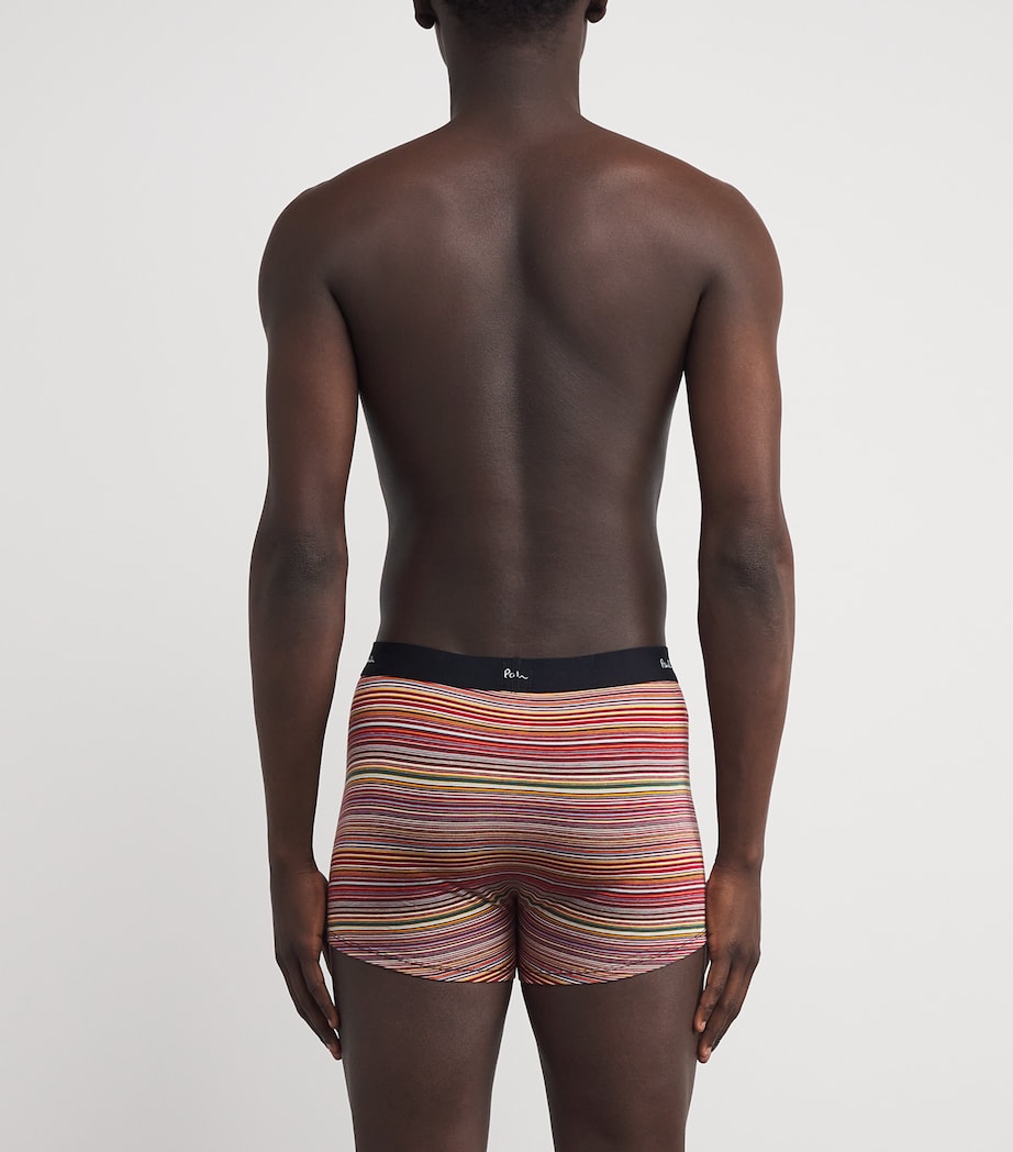Stretch-Cotton Signature Stripe Trunks (Pack of 3) MULTICOLOUR Image 3