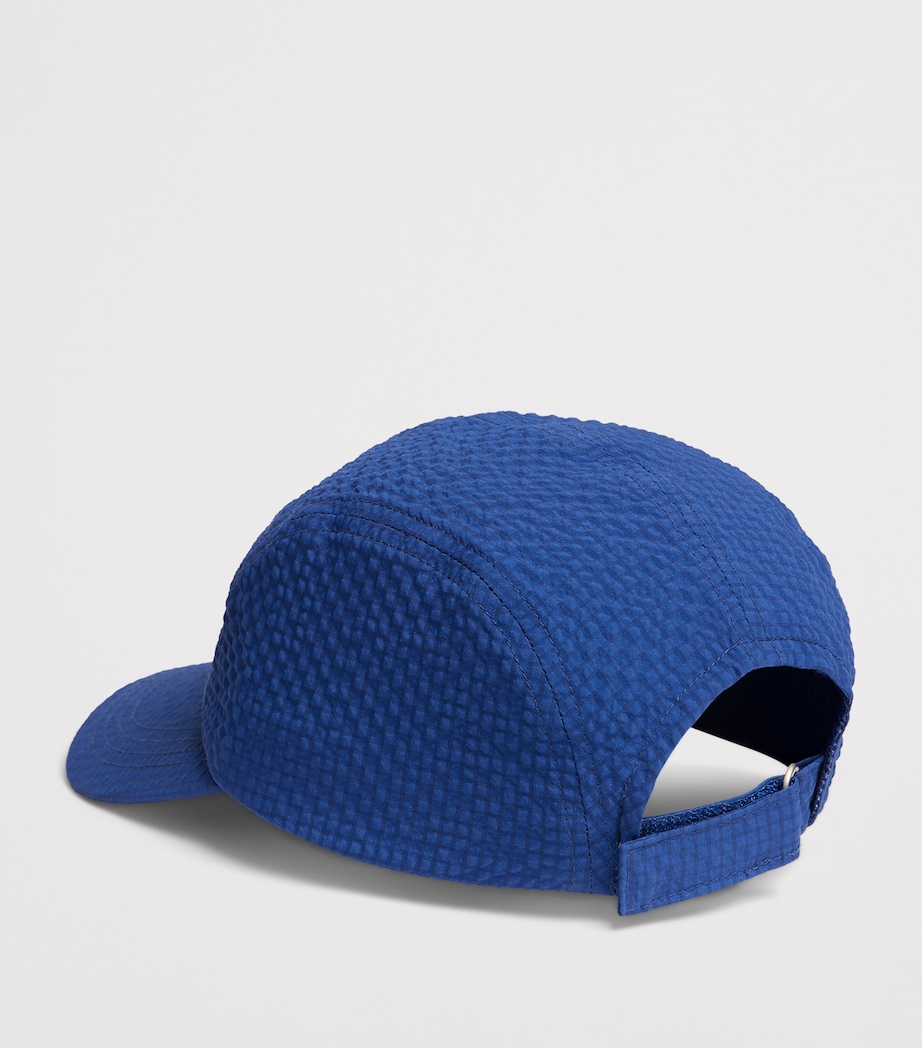 Seersucker Baseball Cap BLEU INTENSE Image 2