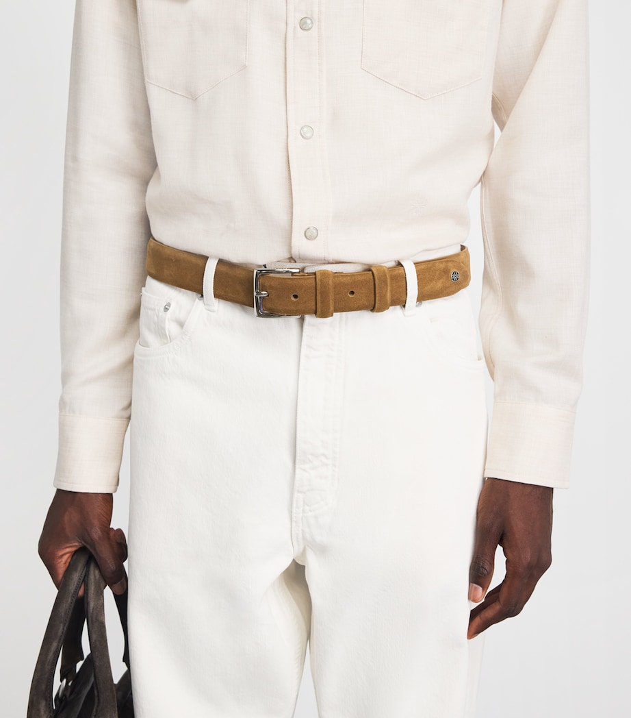 Jacob Cohën Suede Belt Light Rust Br. Image 2