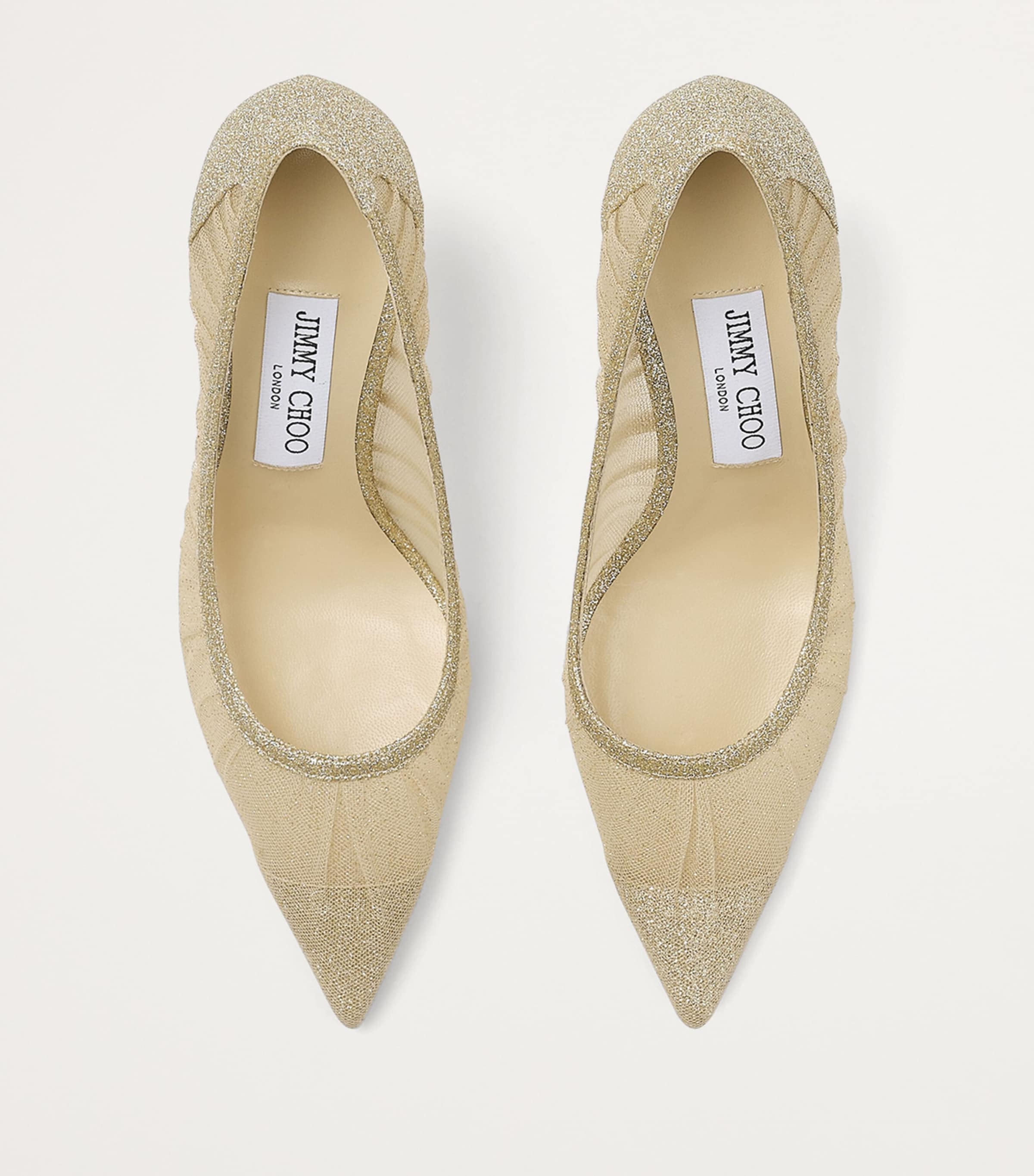 Love  85 Mesh Glitter Pumps GOLD/GOLD Image 2